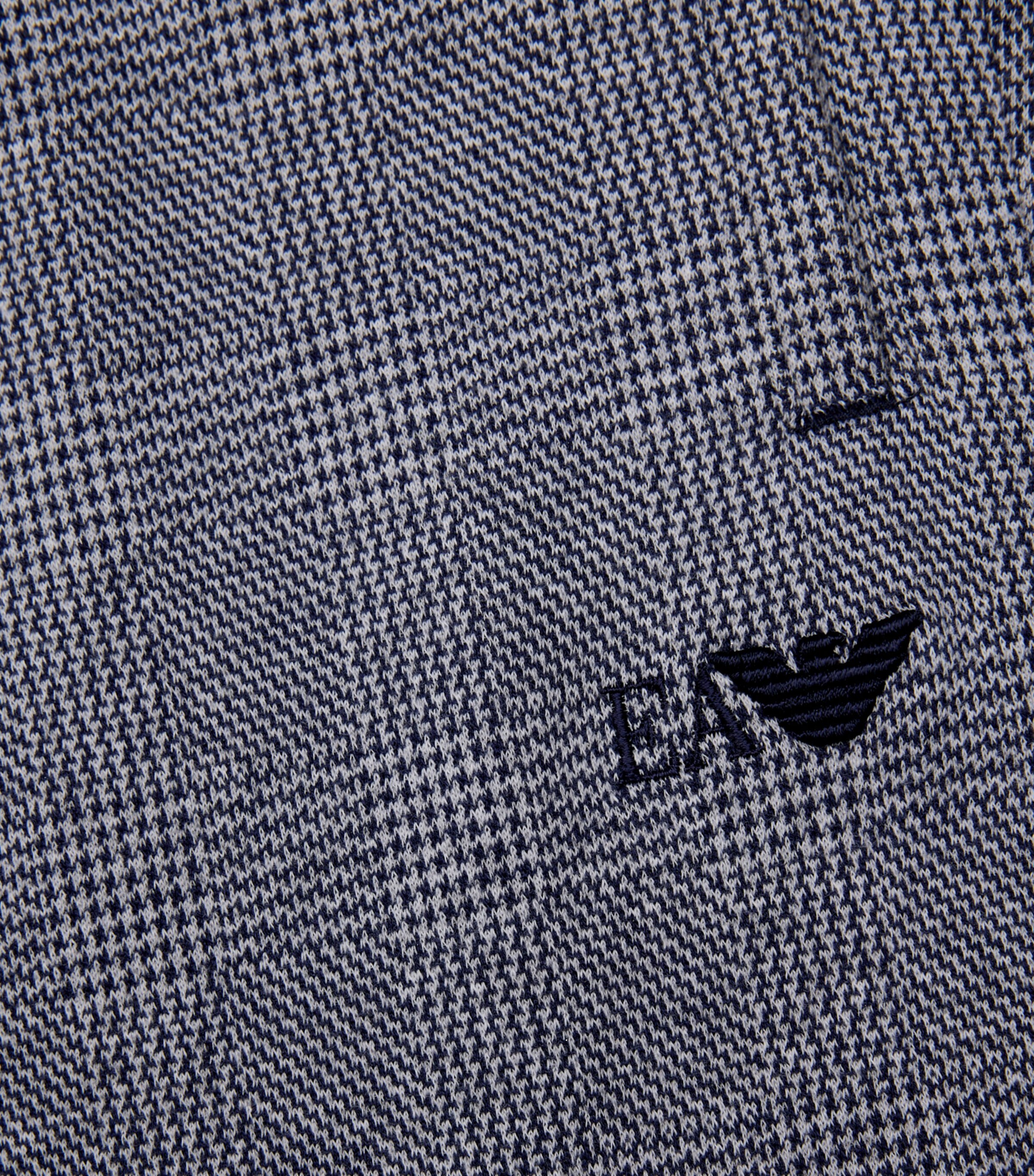 Prince of Wales Check Sweatpants (4-16 Years) F8034 F.GREY/BLUE Image 2