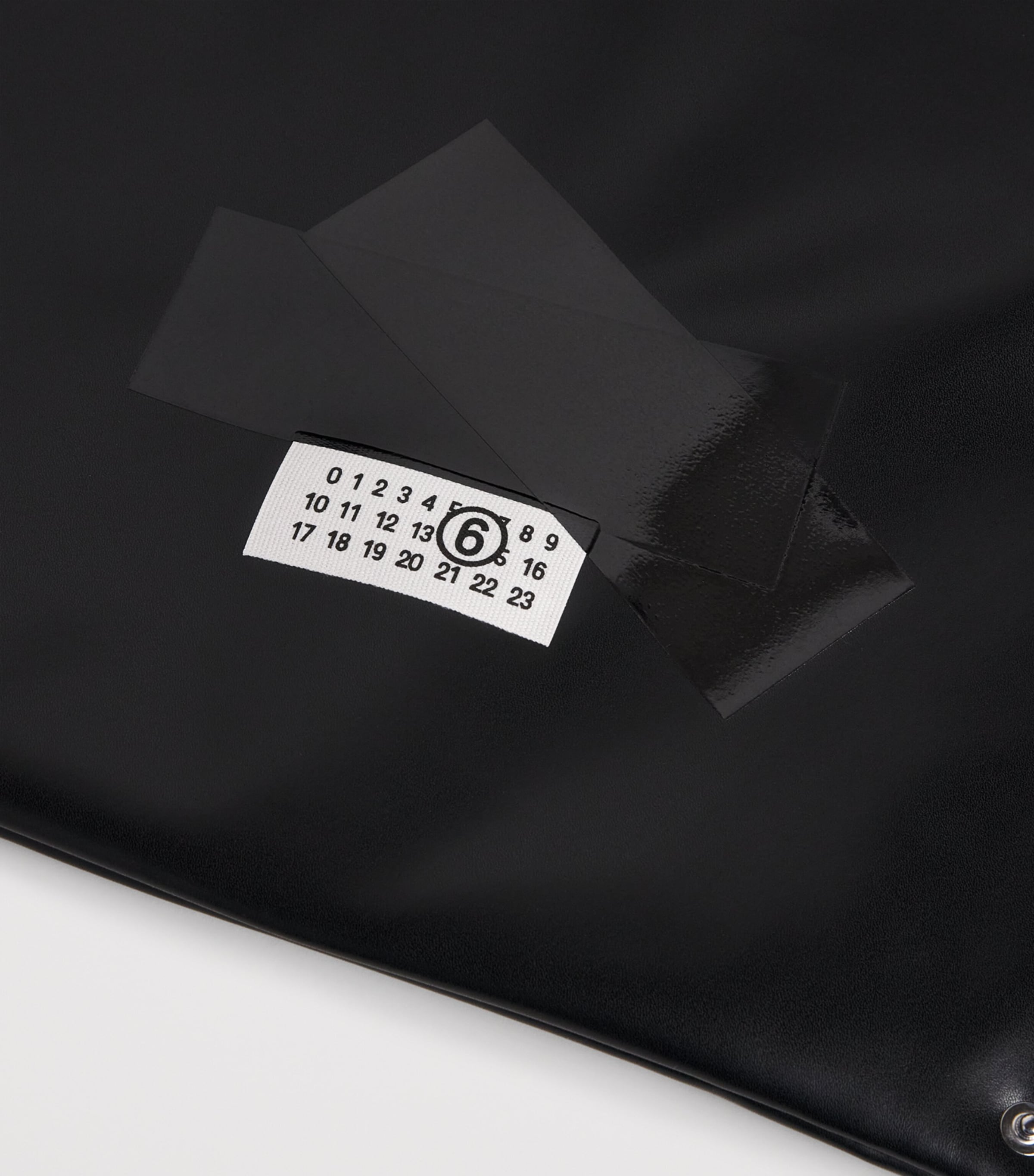 Medium Archive Tape Tote Bag T8013 BLACK Image 4