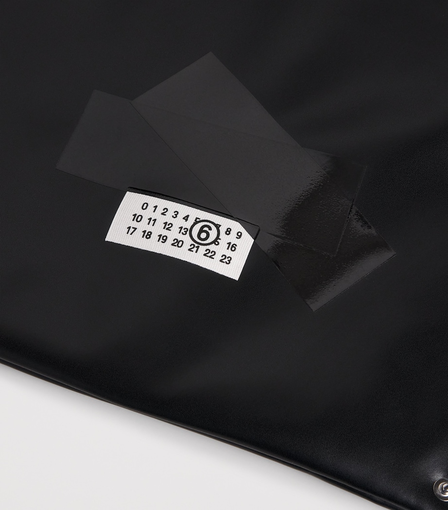 Medium Archive Tape Tote Bag T8013 BLACK Image 4