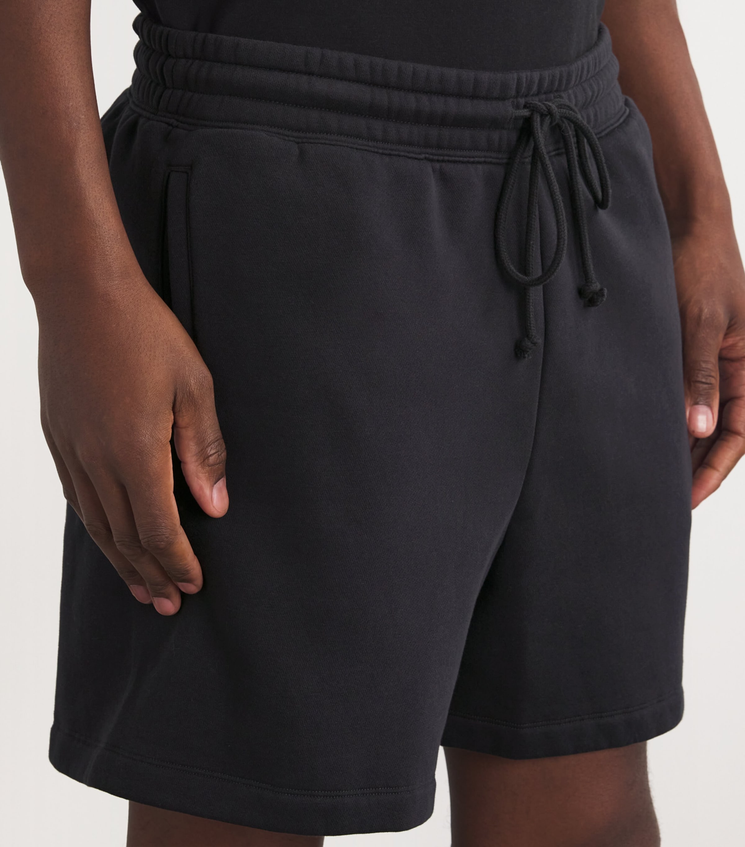 Fleece Relaxed Lounge Shorts WASHED ONYX Image 6