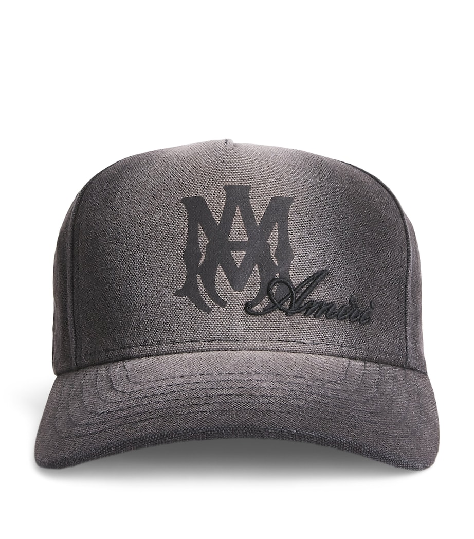 AMIRI Logo Script Baseball Cap Black Image 1