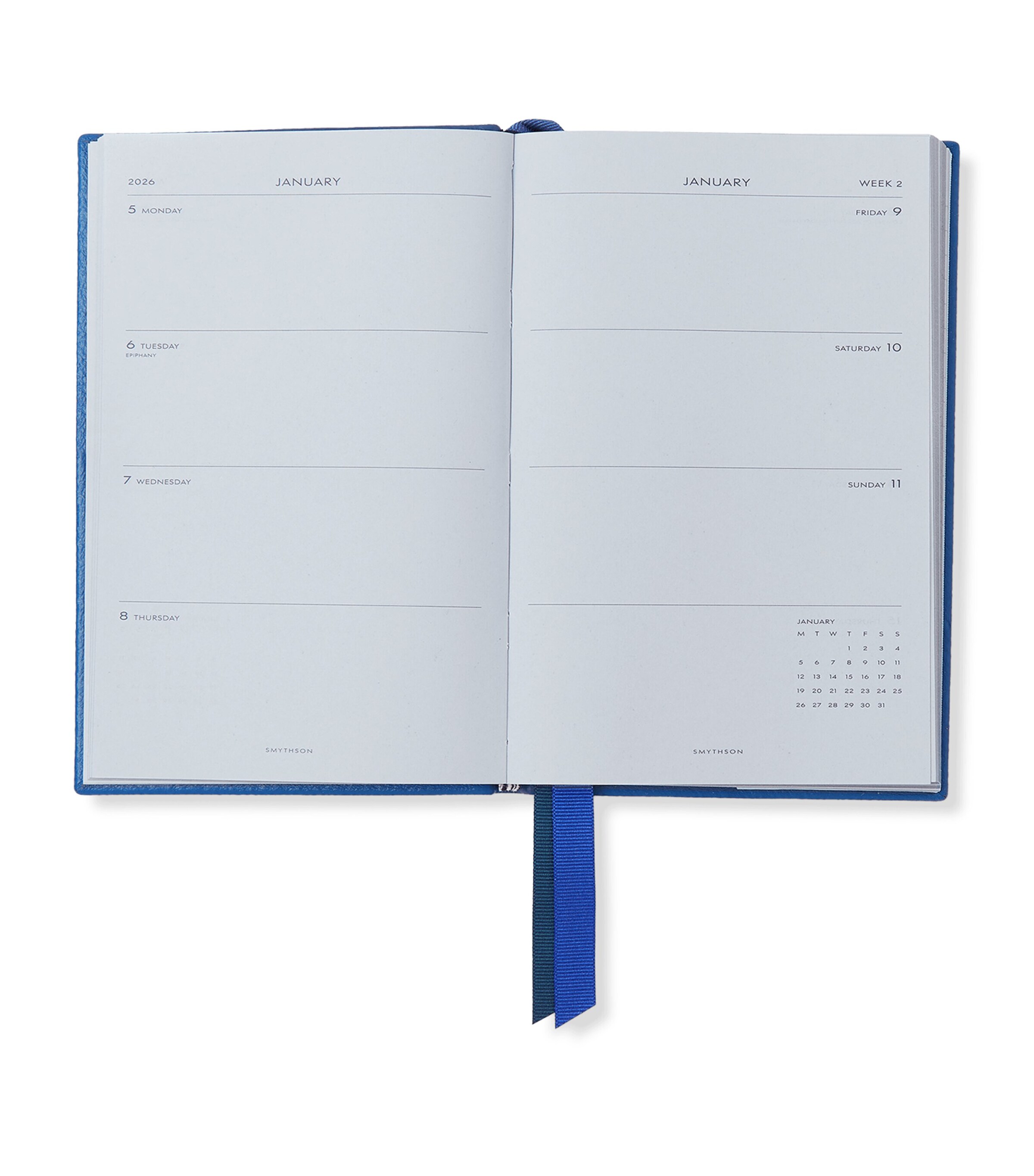 Grained Lambskin Chelsea Diary CERULEAN Image 2