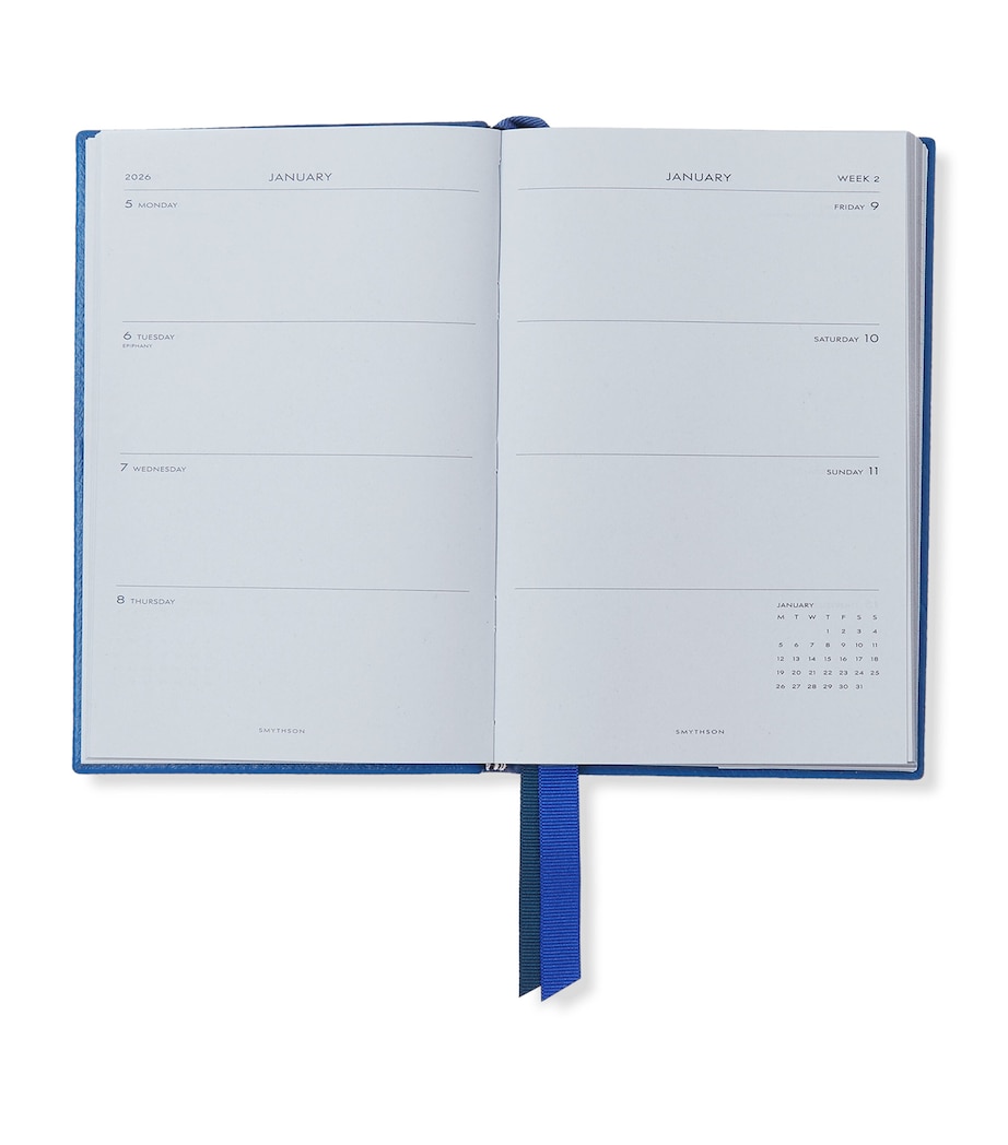 Grained Lambskin Chelsea Diary CERULEAN Image 2