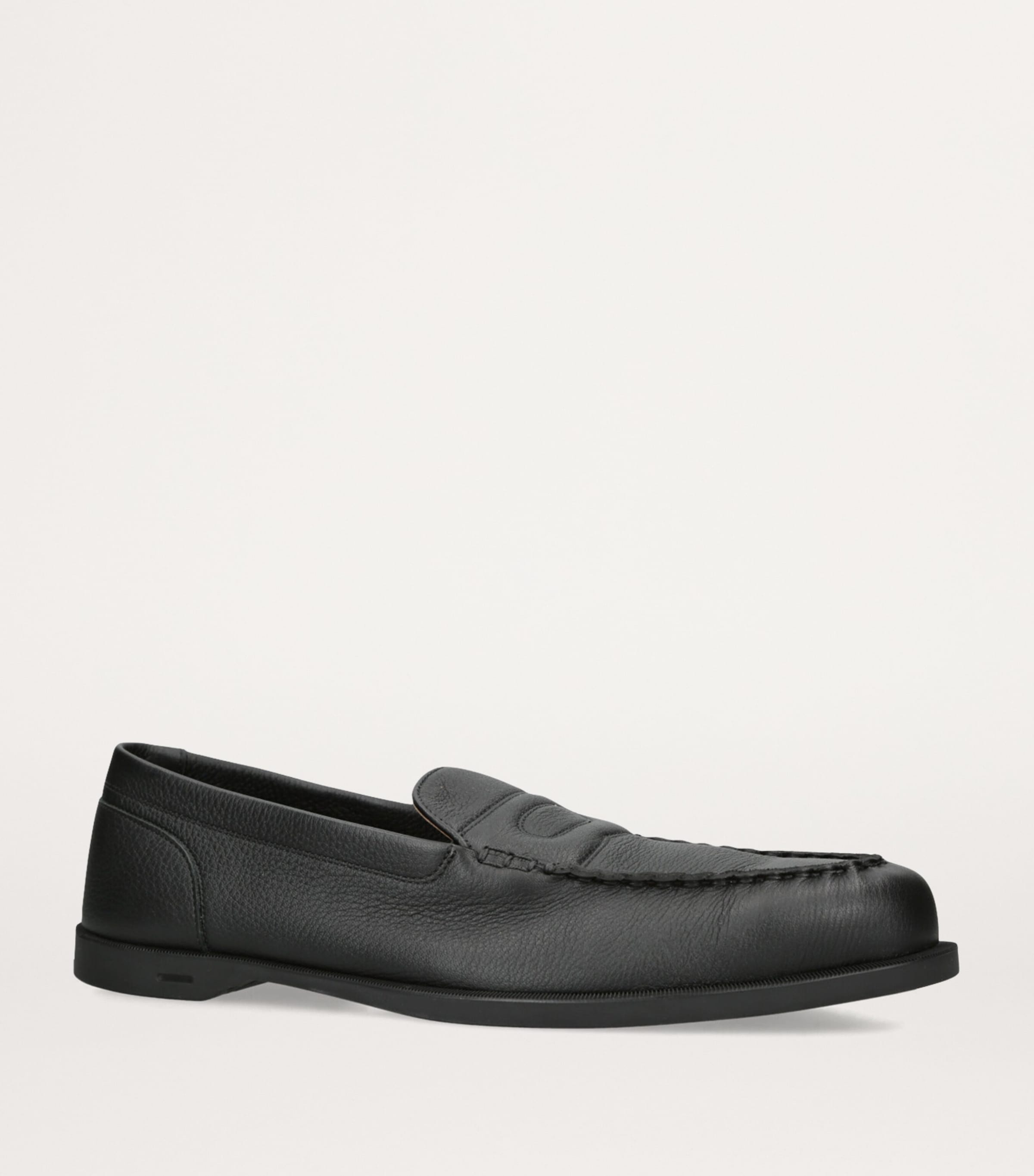 Leather Pace Loafers BLACK Image 4