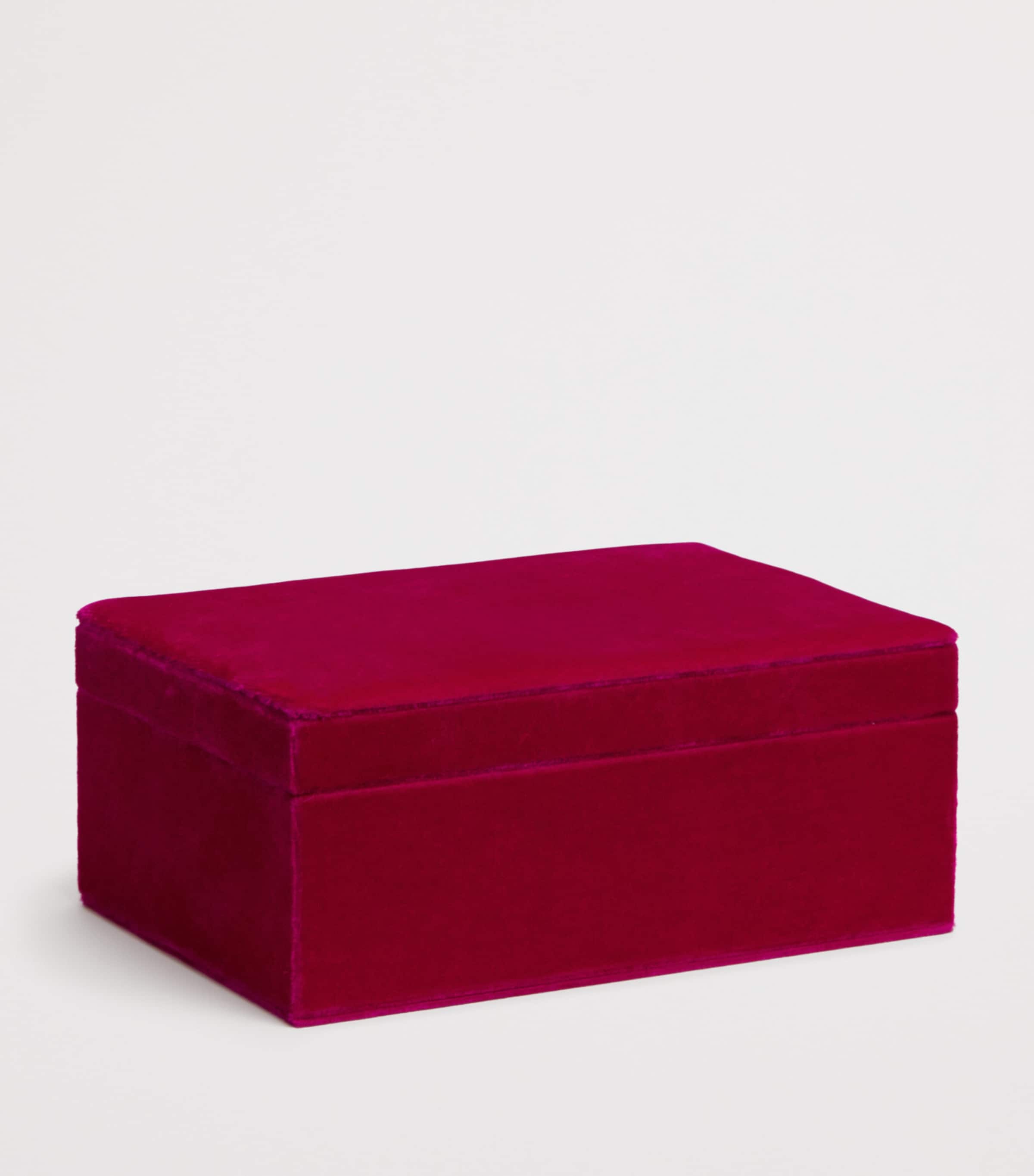 Velvet Silk Tresor Grande Jewellery Box RED Image 2