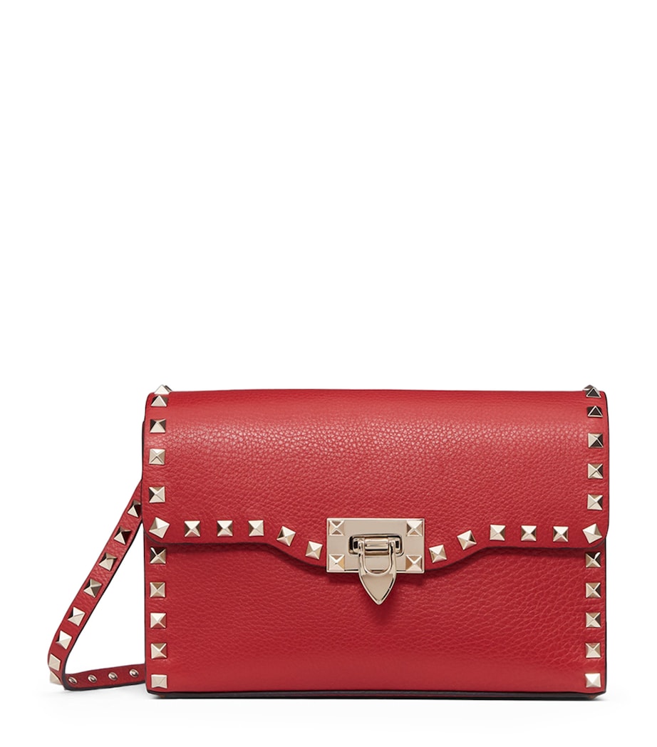 Calf Leather Rockstud Alcove Shoulder Bag 0RO Image 1