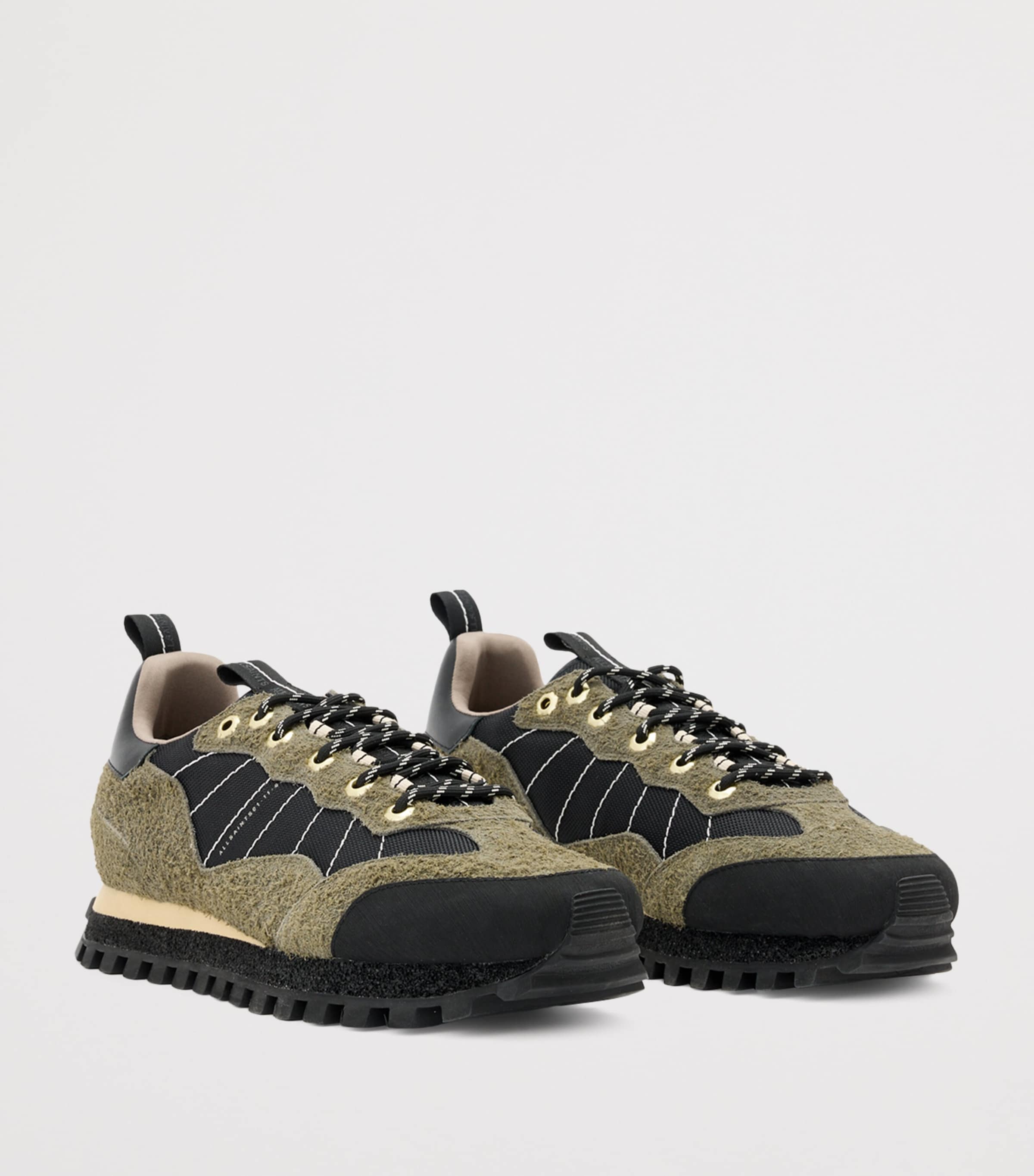 Suede Nevis Sneakers KHAKI GREEN/BLACK Image 4