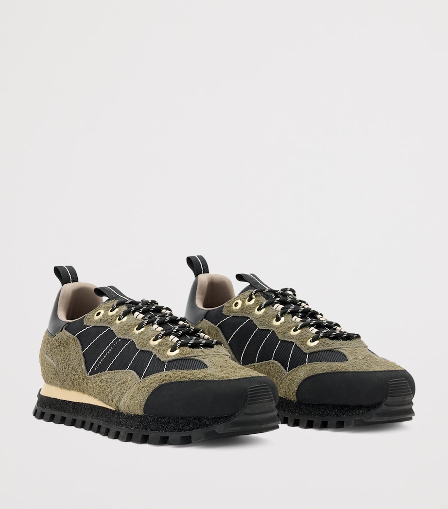 Suede Nevis Sneakers KHAKI GREEN/BLACK Image 4