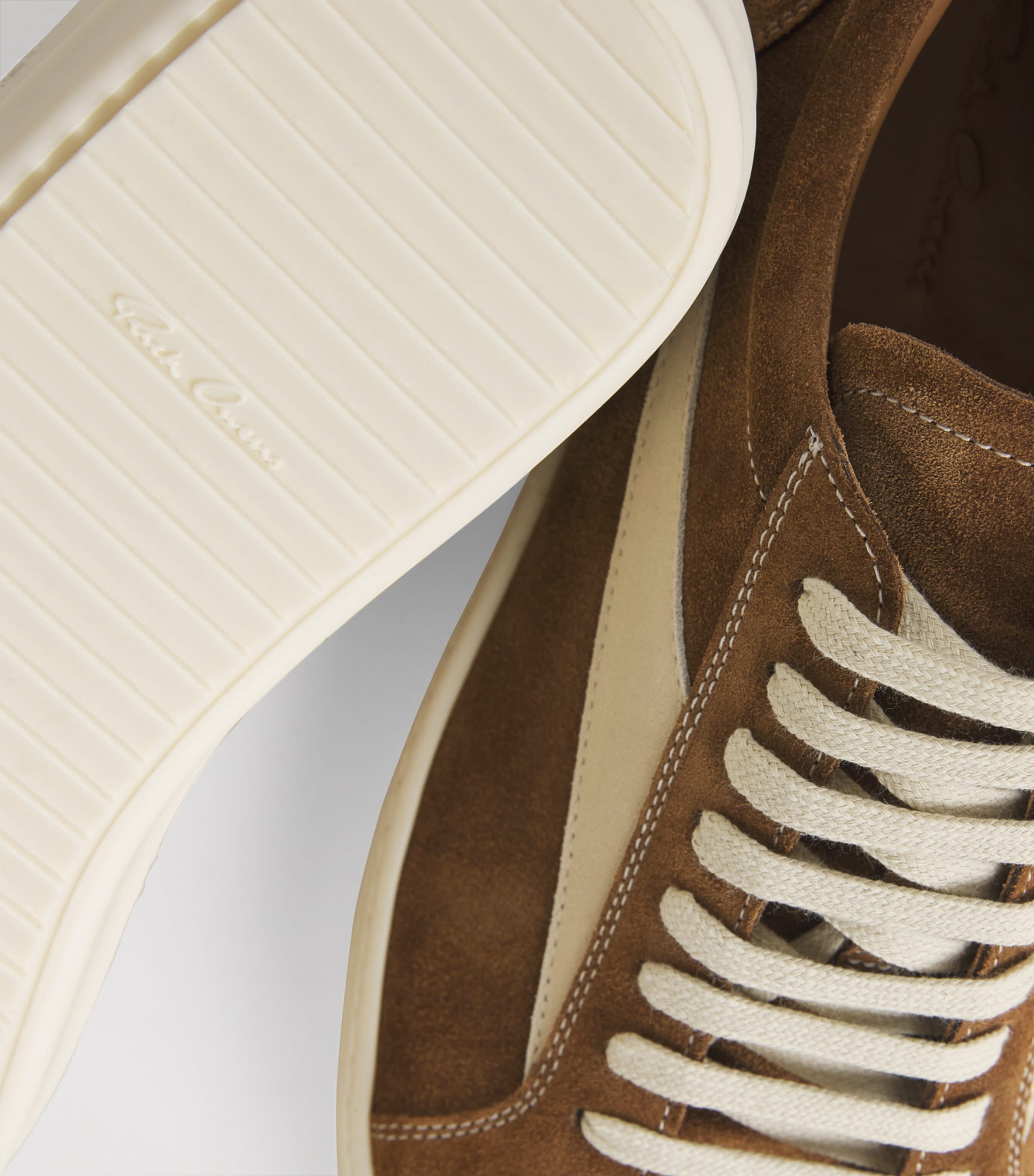 Suede Vintage Low-Top Sneakers CHESNUT/MILK Image 5