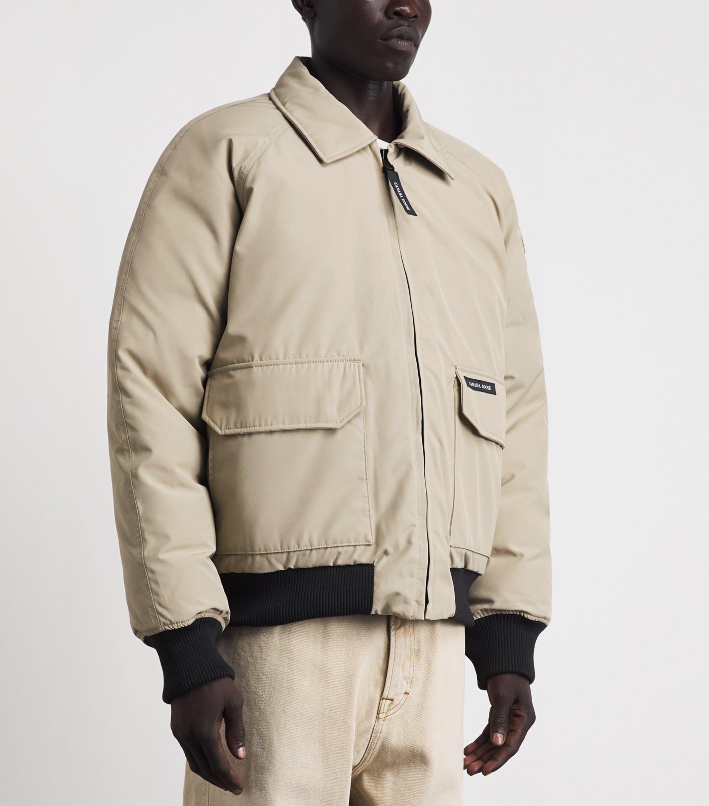 Canada Goose Mens Down Mimico Bomber Jacket Military Tan Image 4