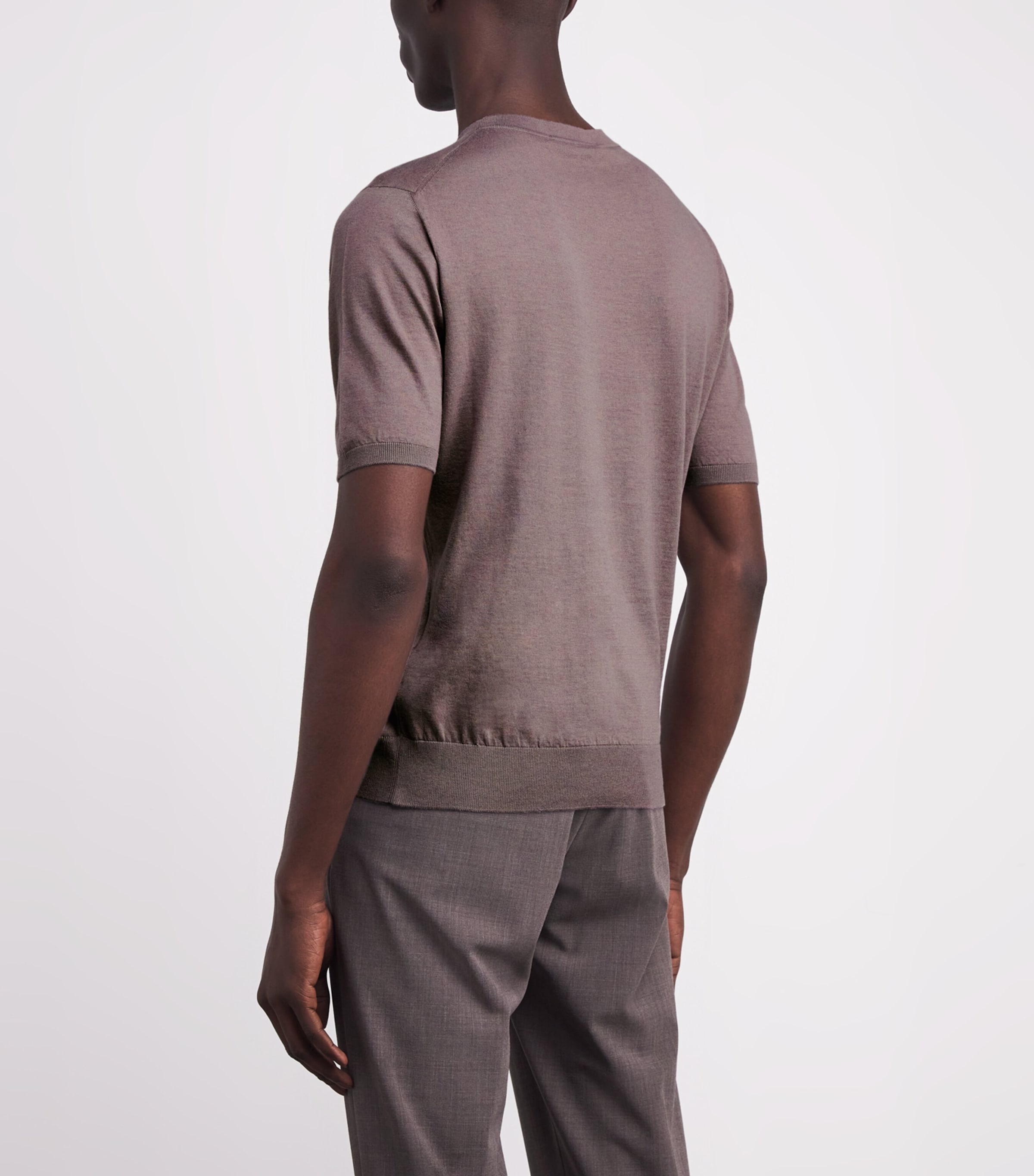Cotton-Cashmere T-Shirt E.12-VISONE Image 4