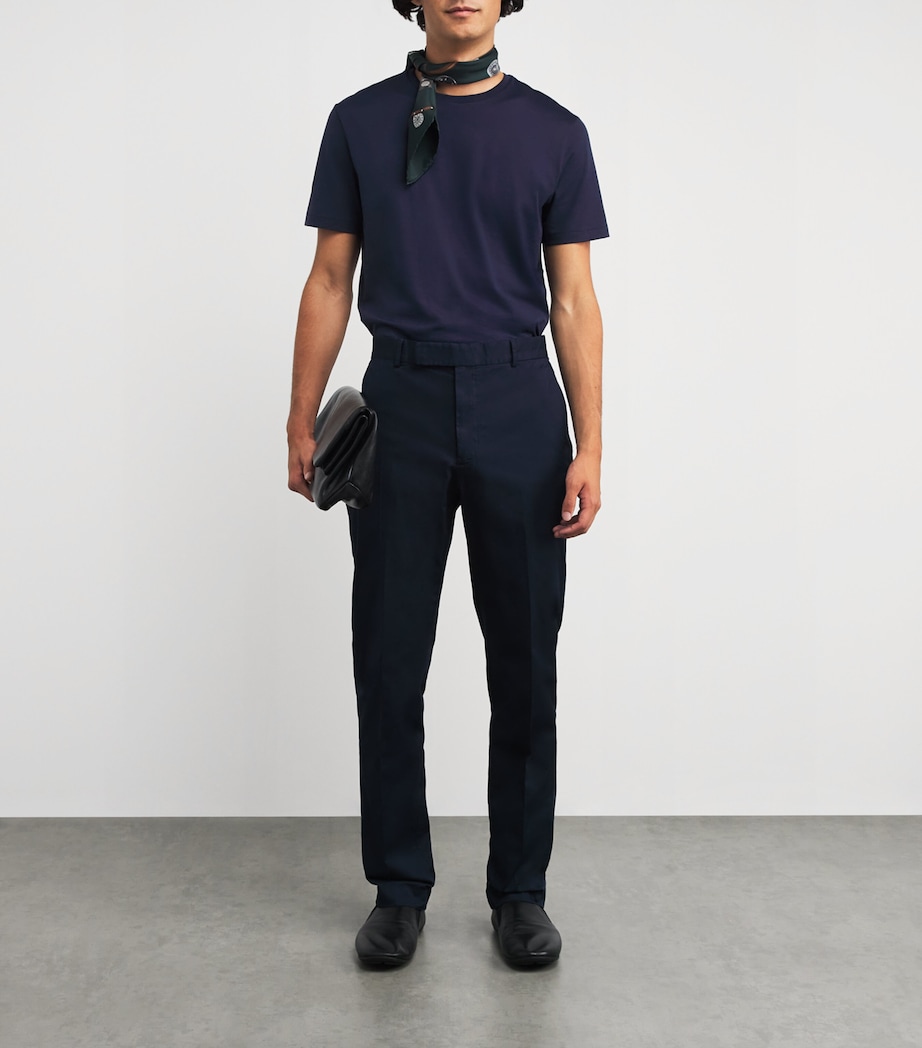 Cotton Interlock T-Shirt  CHAIRMAN NAVY Image 2