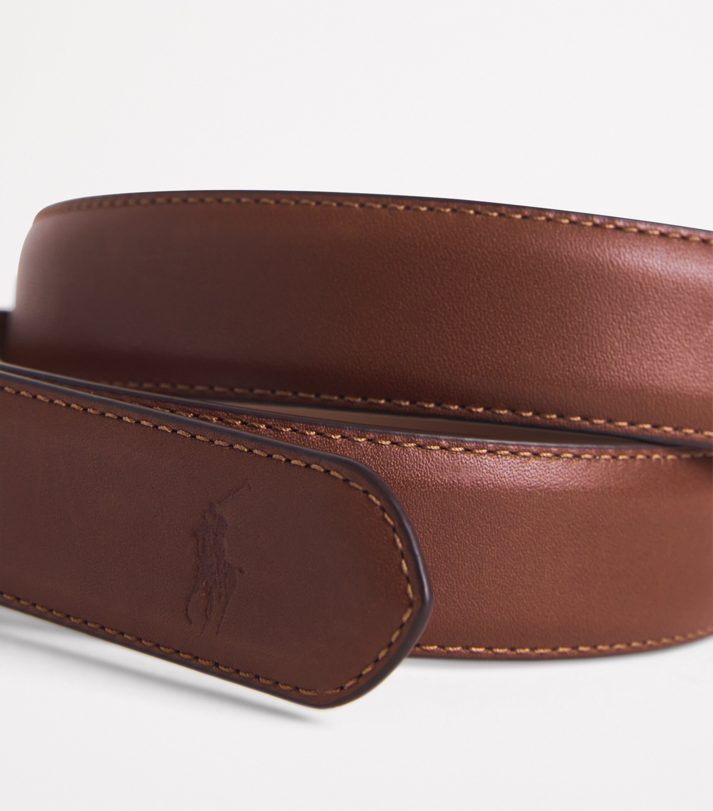 Polo Ralph Lauren Brown Logo Leather Belt | Harrods US
