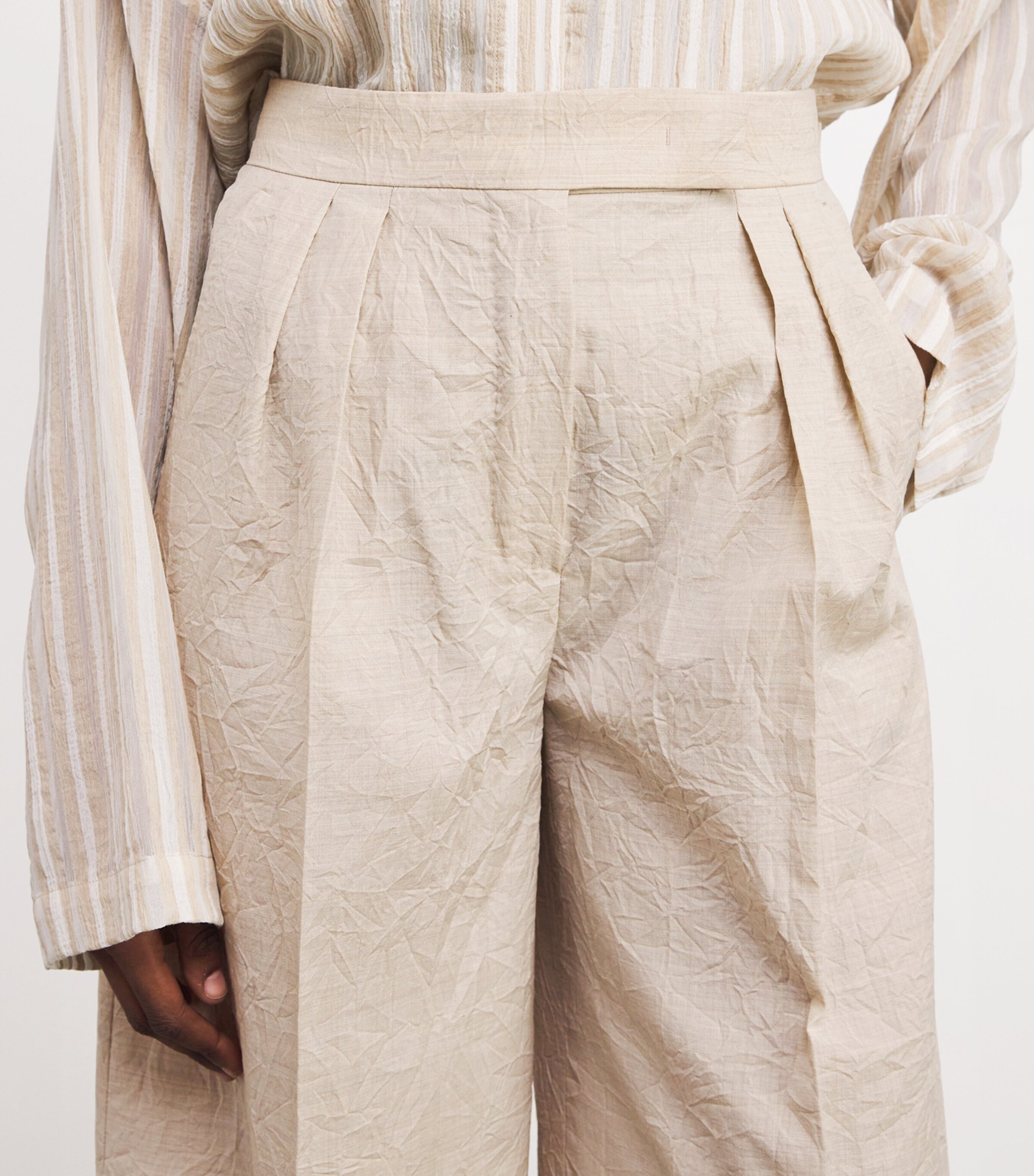 Max Mara Wool Wide-Leg Trousers | Harrods US