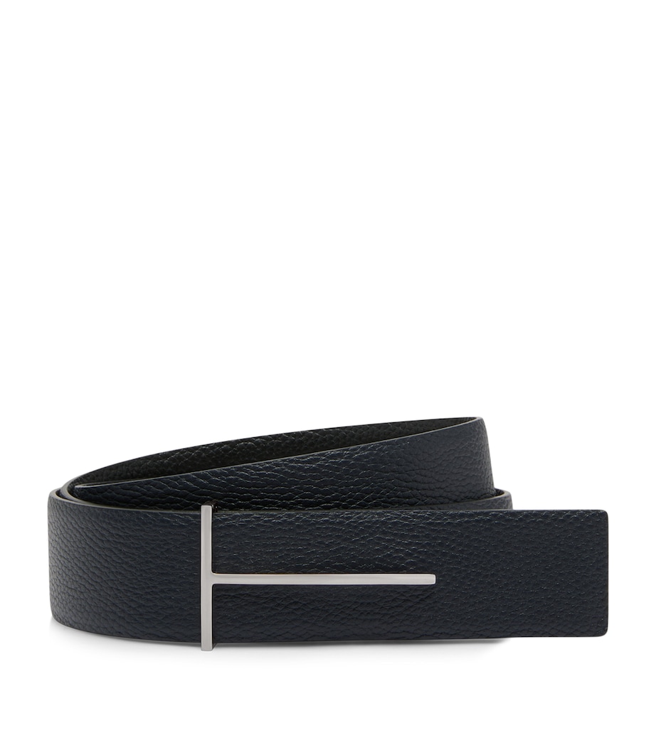 Calf Leather Slim T Belt UNA Image 1
