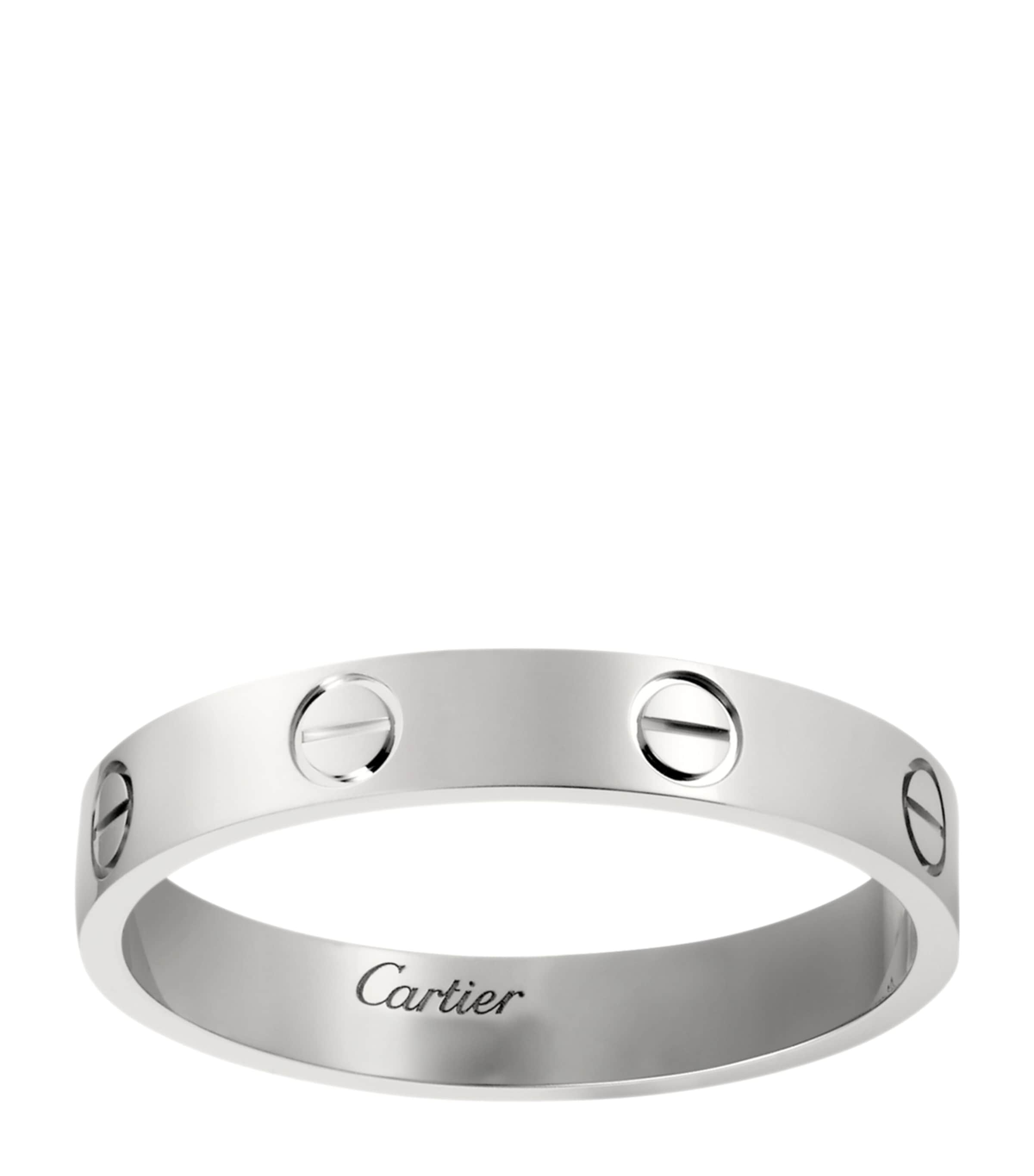 White Gold LOVE Wedding Band MULTI Image 1
