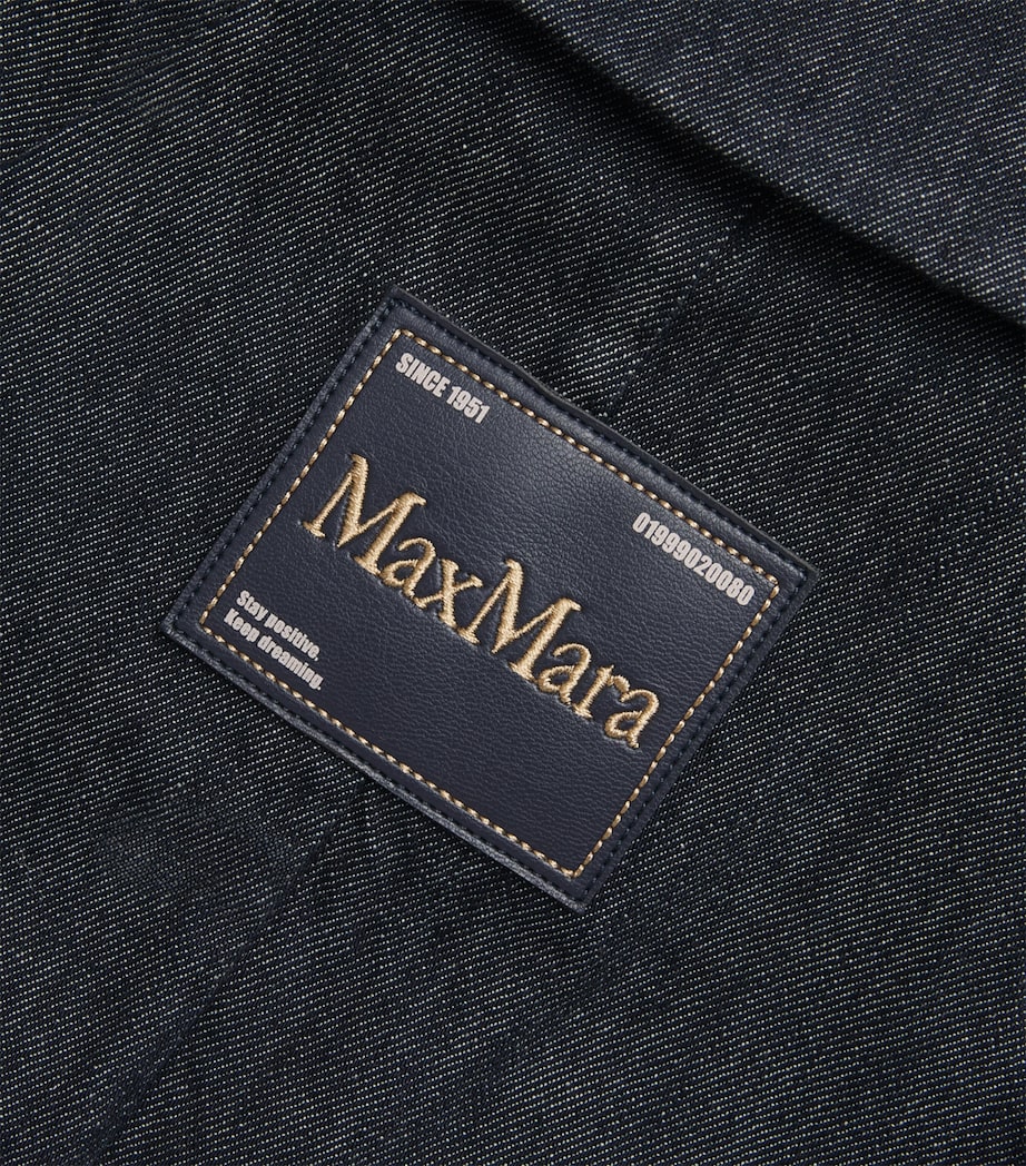 Denim Double-Breasted Midi Dress ULTRAMARINE Image 5