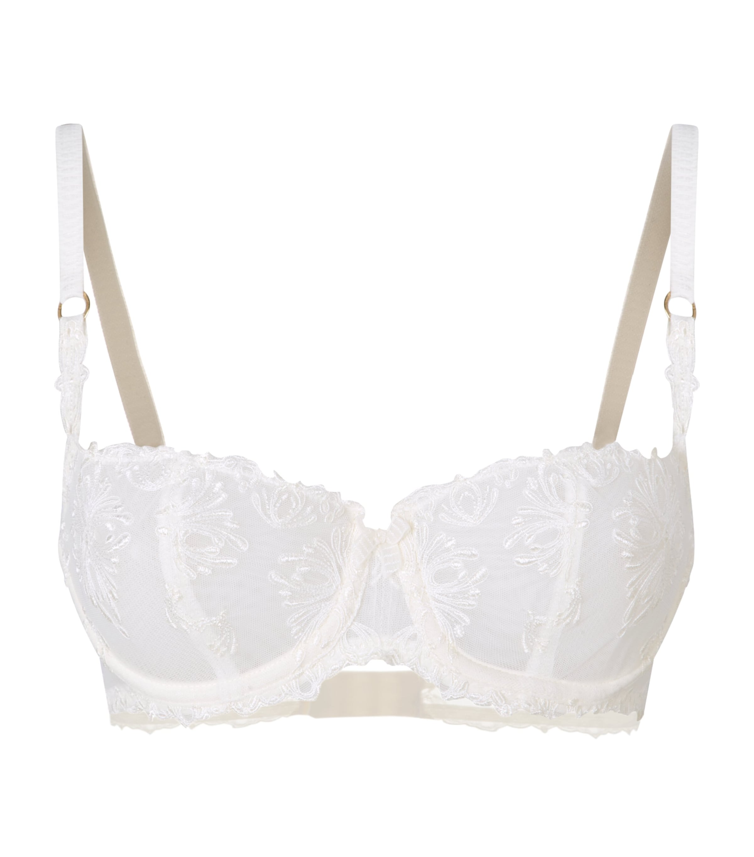 Shop Chantelle Champs Elysees Balconette Bra In Ivory