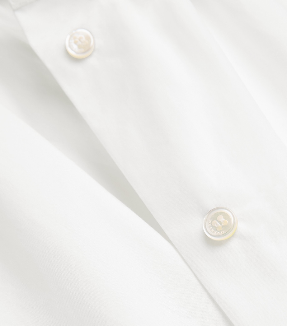 Cotton Short-Sleeve Shirt WHITE Image 5