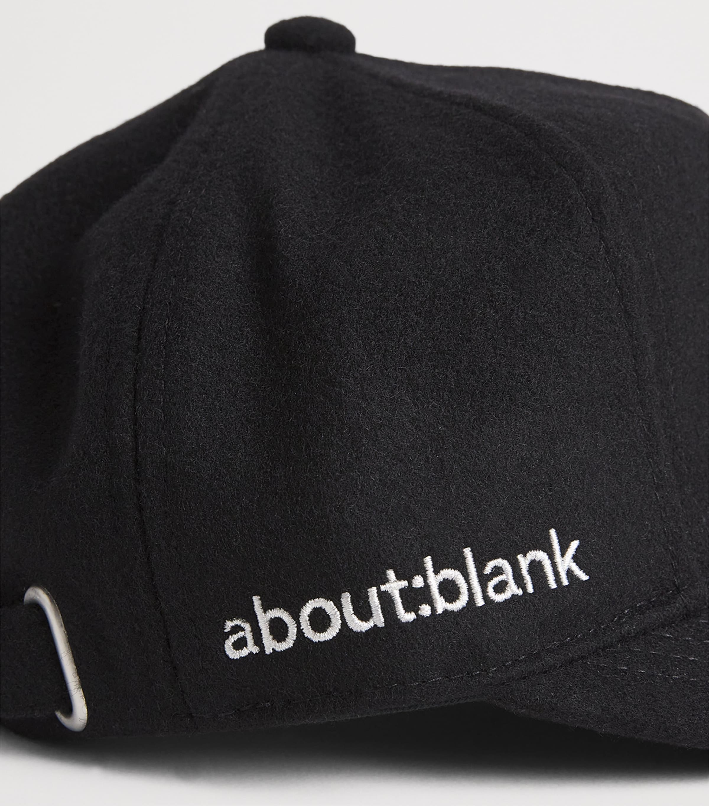 Wool-Blend Monogram Cap BLACK/ECRU Image 4