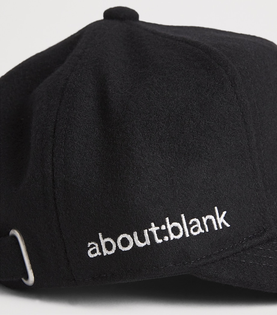 Wool-Blend Monogram Cap BLACK/ECRU Image 4