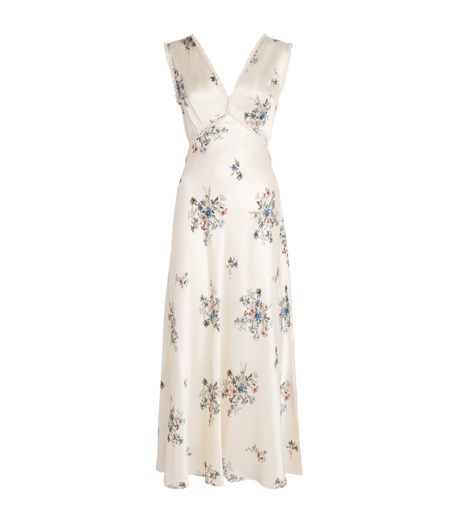 Silk Floral Tahlia Midi Dress PRIMROSE BOUQUET Image 1