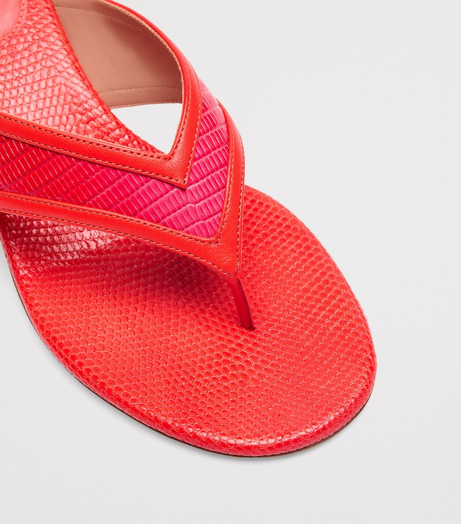 Malone Souliers Leather Koko Thong Sandals 45 Marigold Image 5