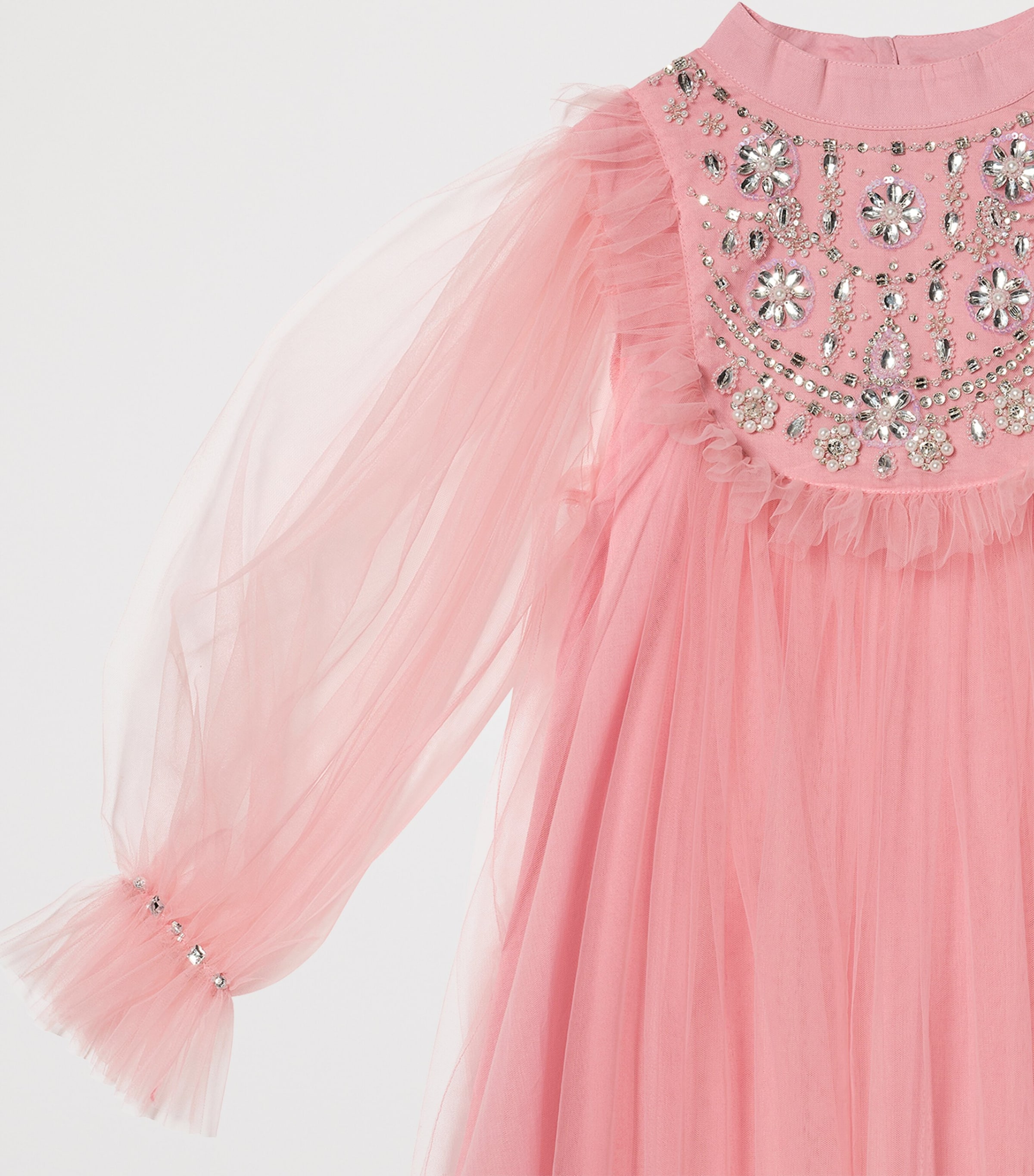 Tutu Du Monde Tulle Almas Dress (2-11 Years) Peach Blush Image 3