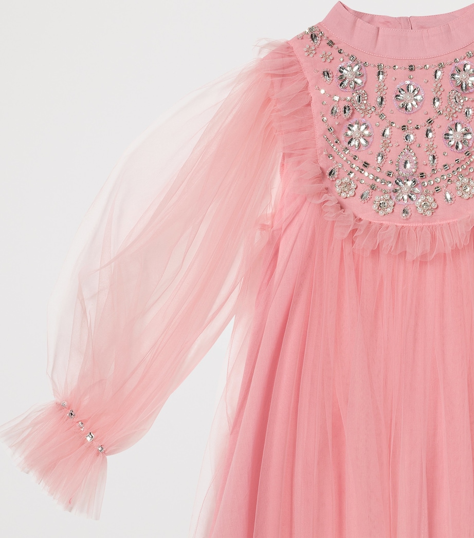 Tutu Du Monde Tulle Almas Dress (2-11 Years) Peach Blush Image 3