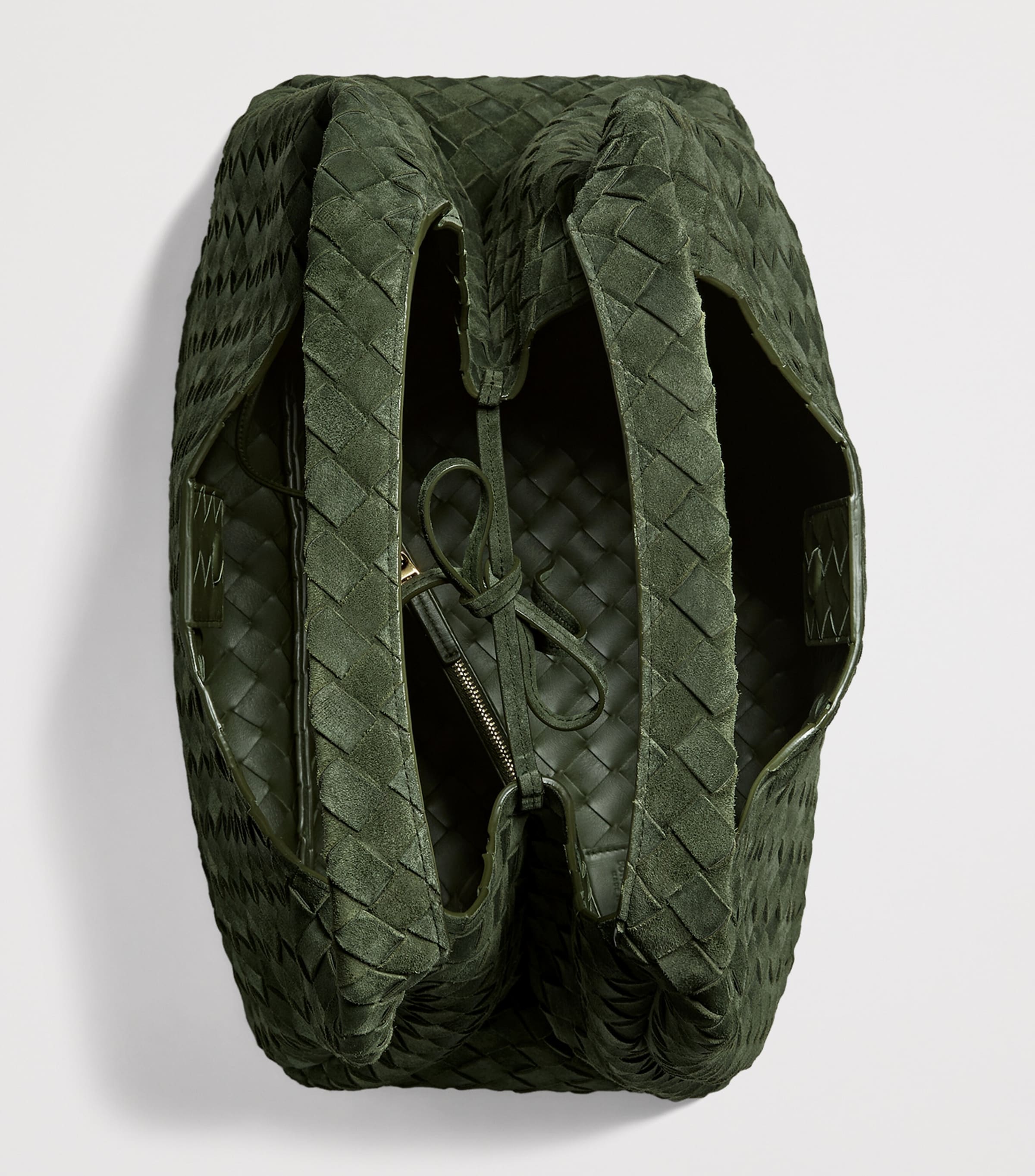 Bottega Veneta Large Suede Campana Shoulder Bag Image 2