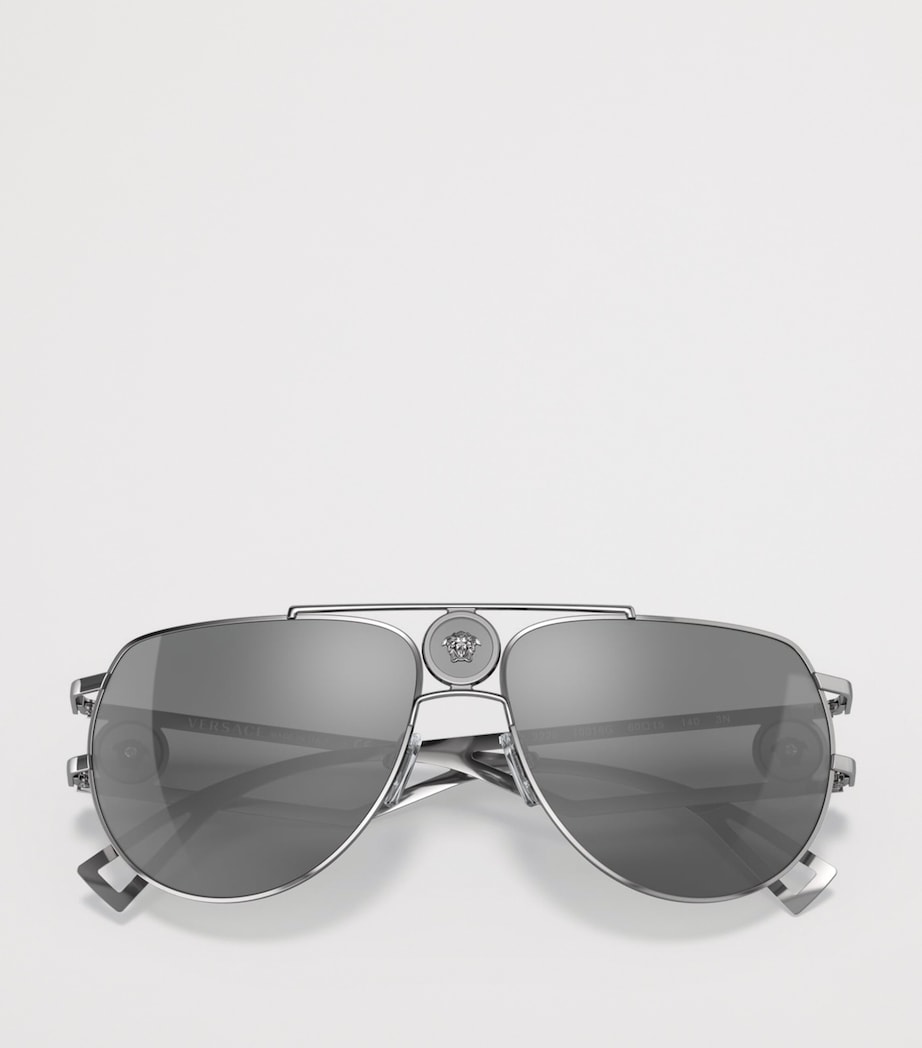 Versace Metal Medusa Aviator Sunglasses Image 5