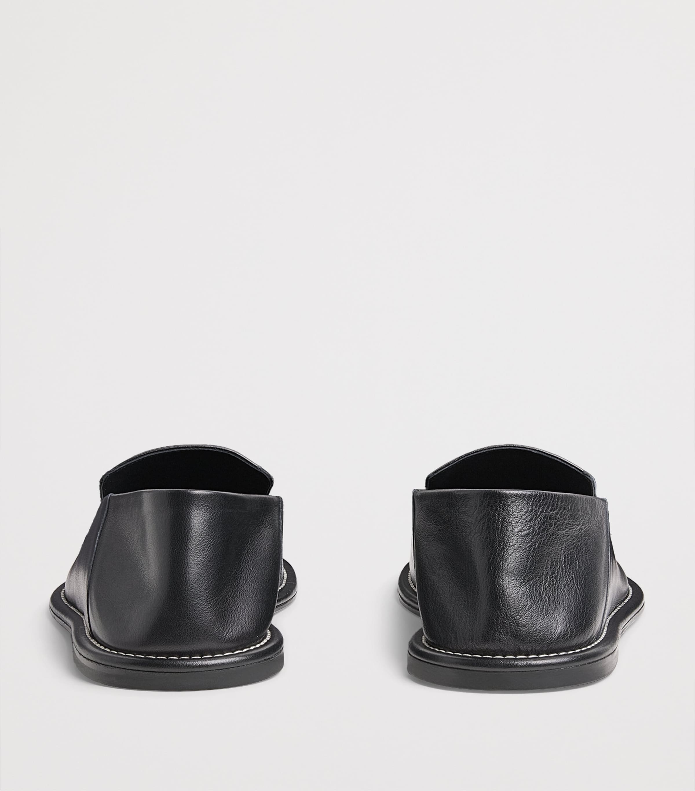 Leather Slippers NOIR - 001 Image 4