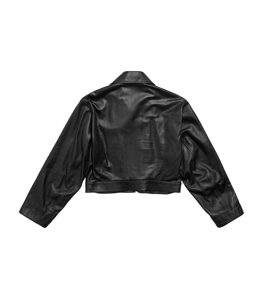 Cropped Leather Jacket 1000 Image 2