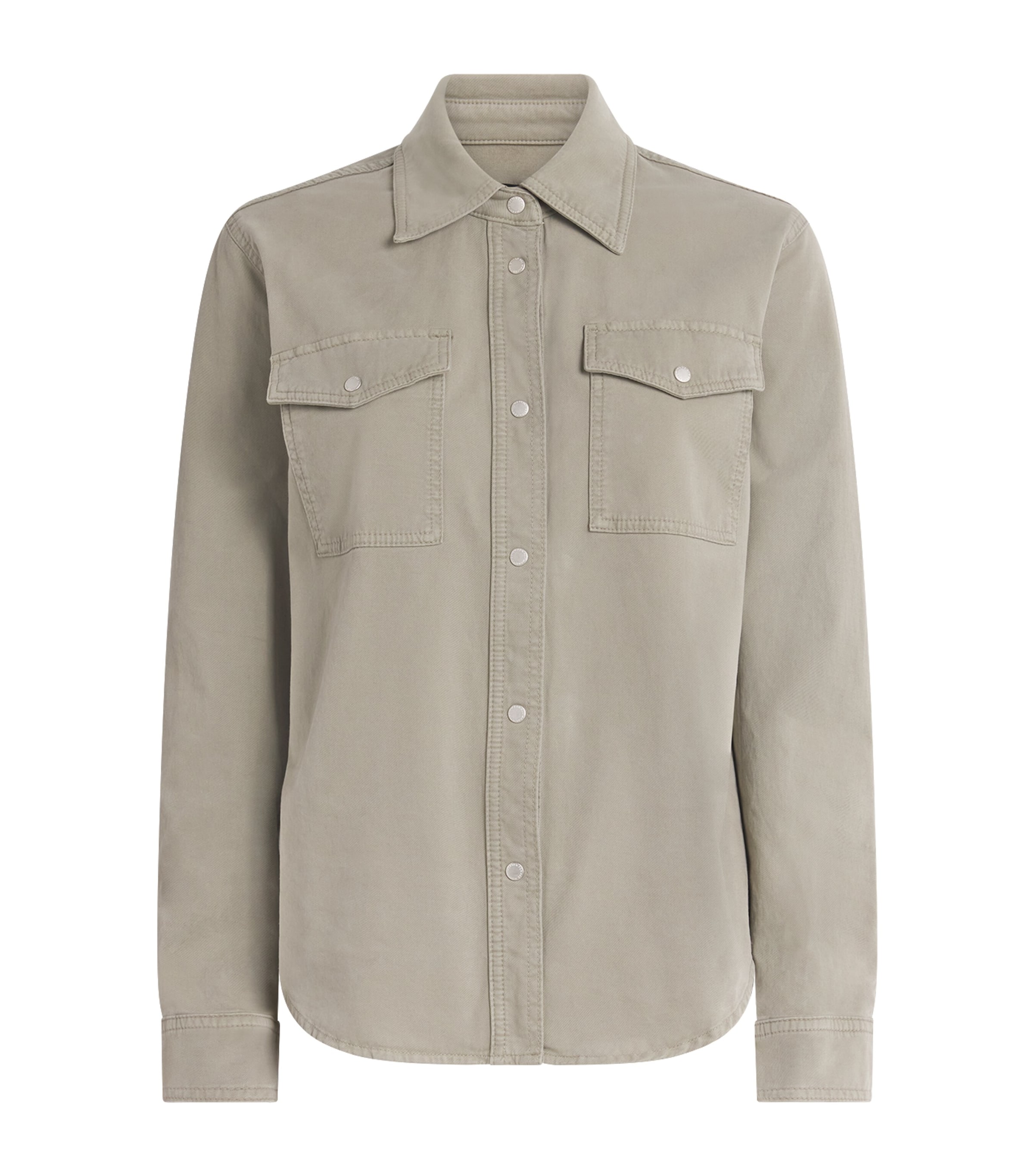7 For All Mankind Womens Cotton Twill Shirt Cmfrt Twill M Image 1