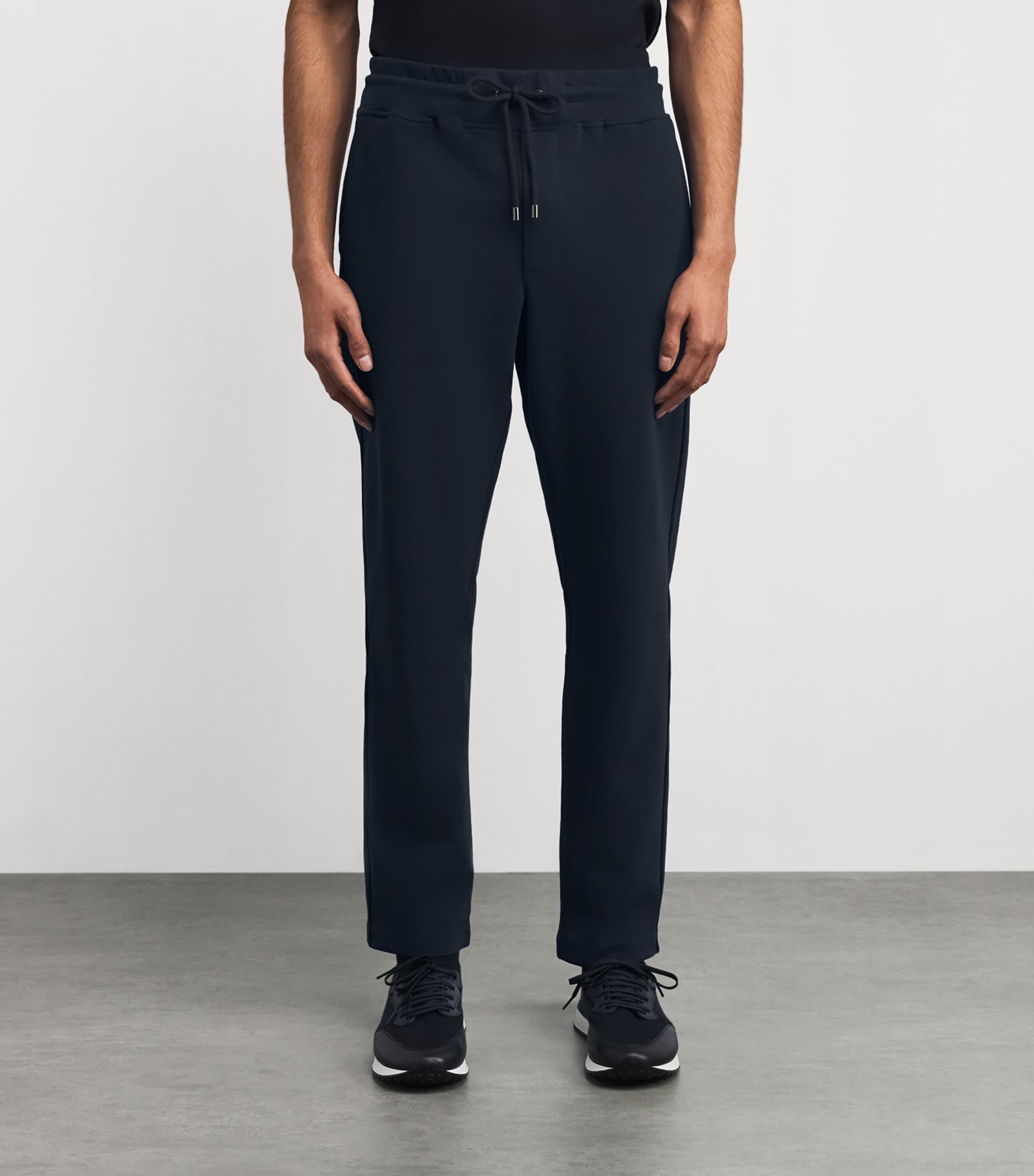 Cotton-Blend Drawstring Sweatpants 16 BLUE NAVY Image 3