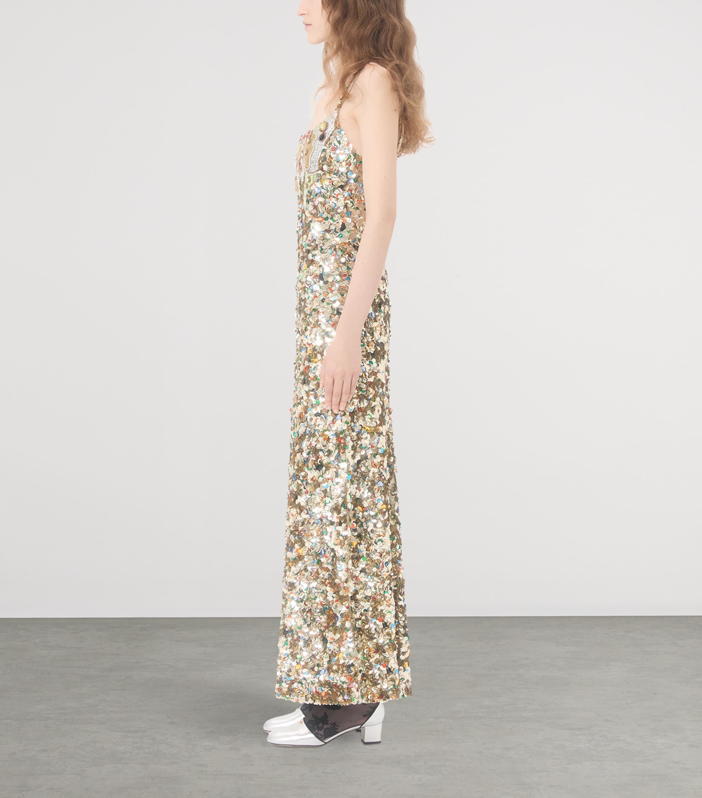 Valentino Womens Embellished Maxi Dress Image 3