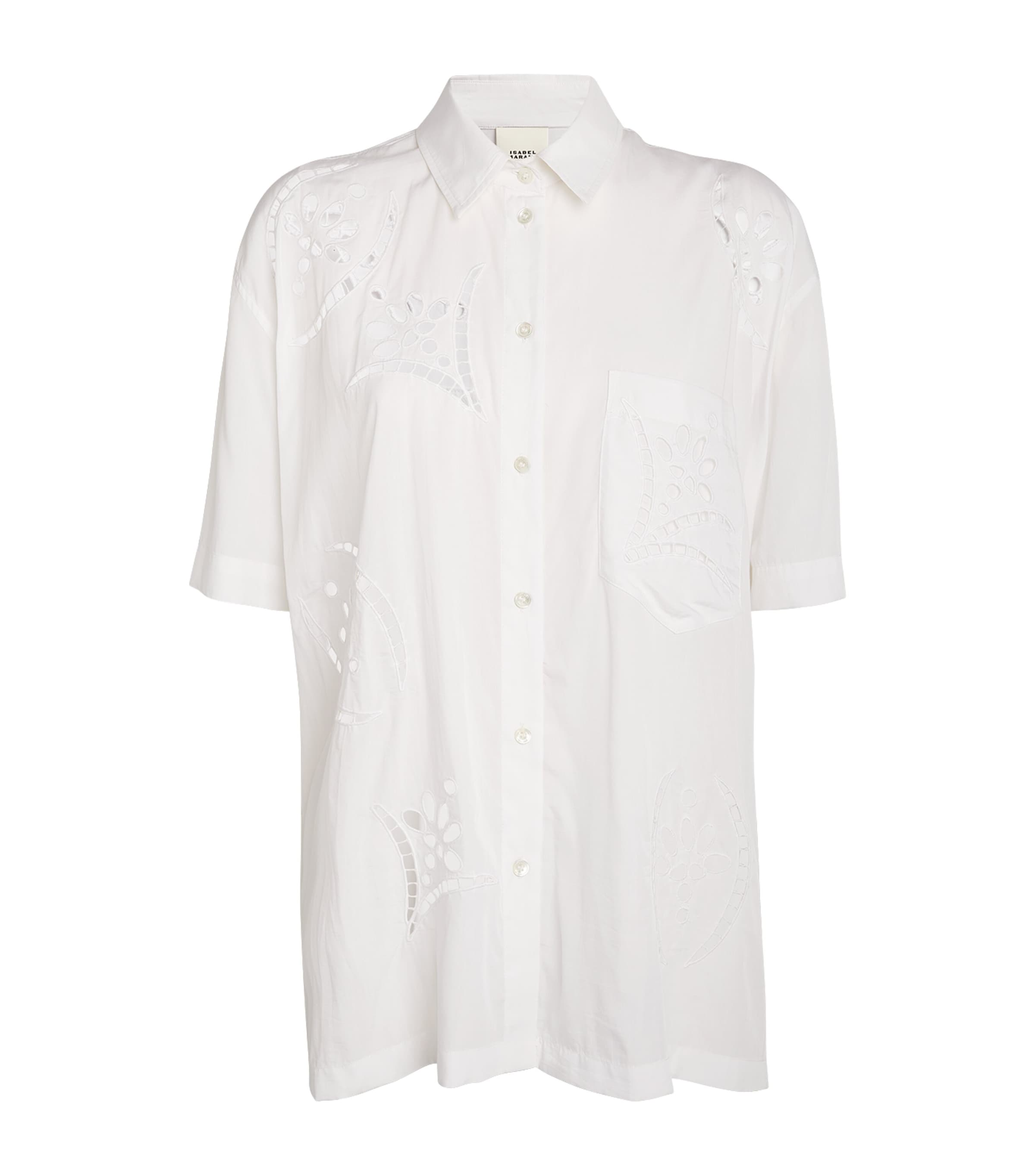 ISABEL MARANT BRODERIE ANGLAISE BILYA SHIRT 