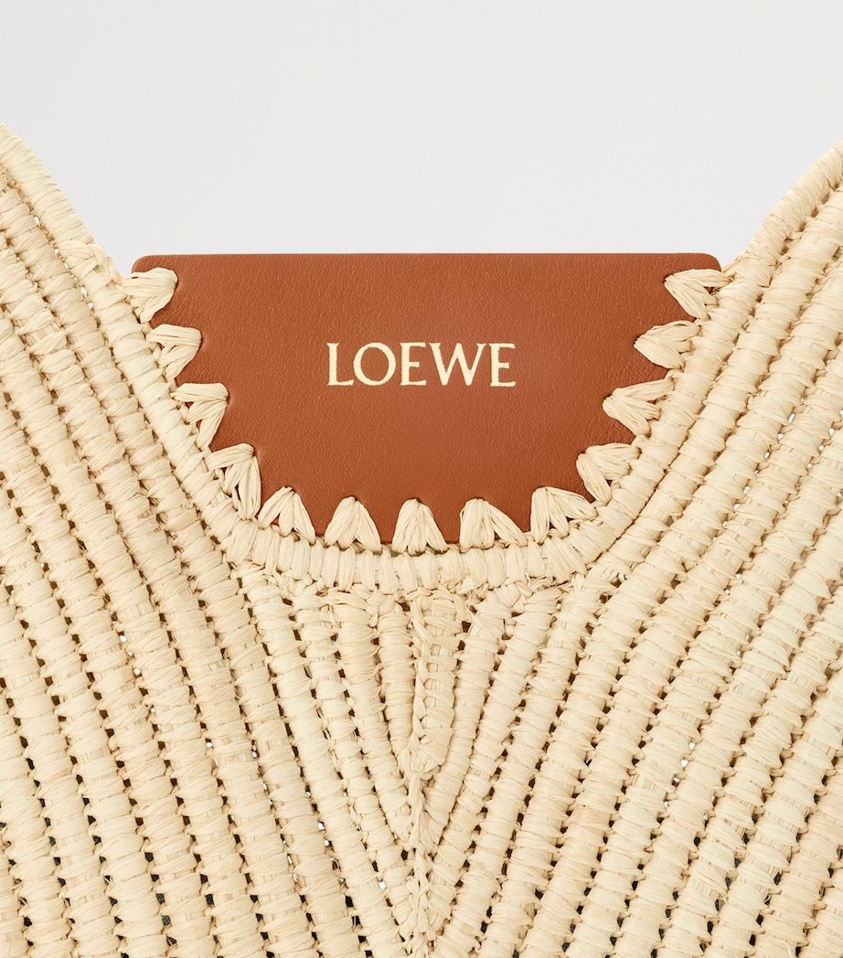 LOEWE x Paula's Ibiza Medium Raffia Swing Shoulder Bag Natural/tan Image 11