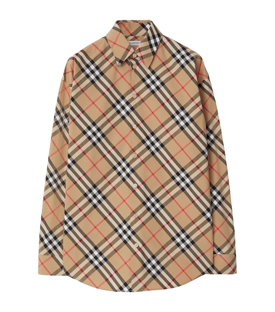 Cotton Check Shirt SAND IP CHECK Image 1