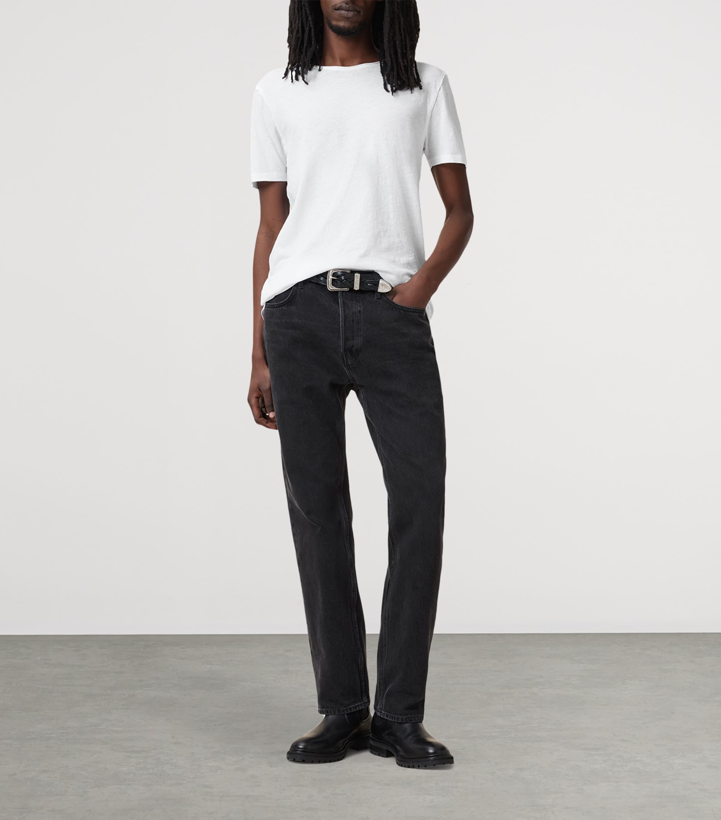 Organic Cotton Figure T-Shirt OPTIC WHITE Image 2