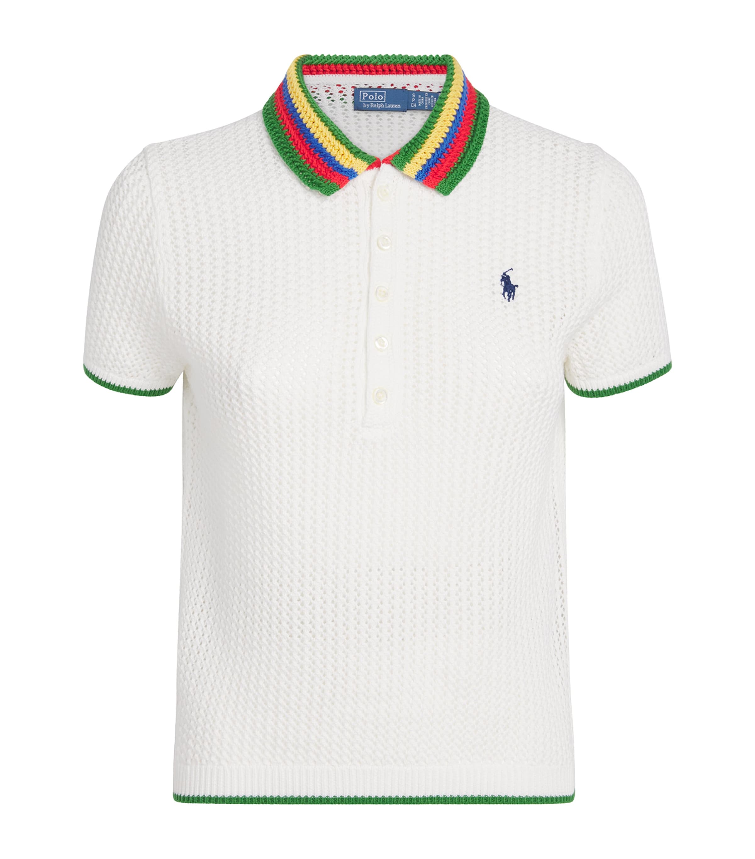 Polo Ralph Lauren Multi Crochet Polo Pony Polo Shirt | Harrods US