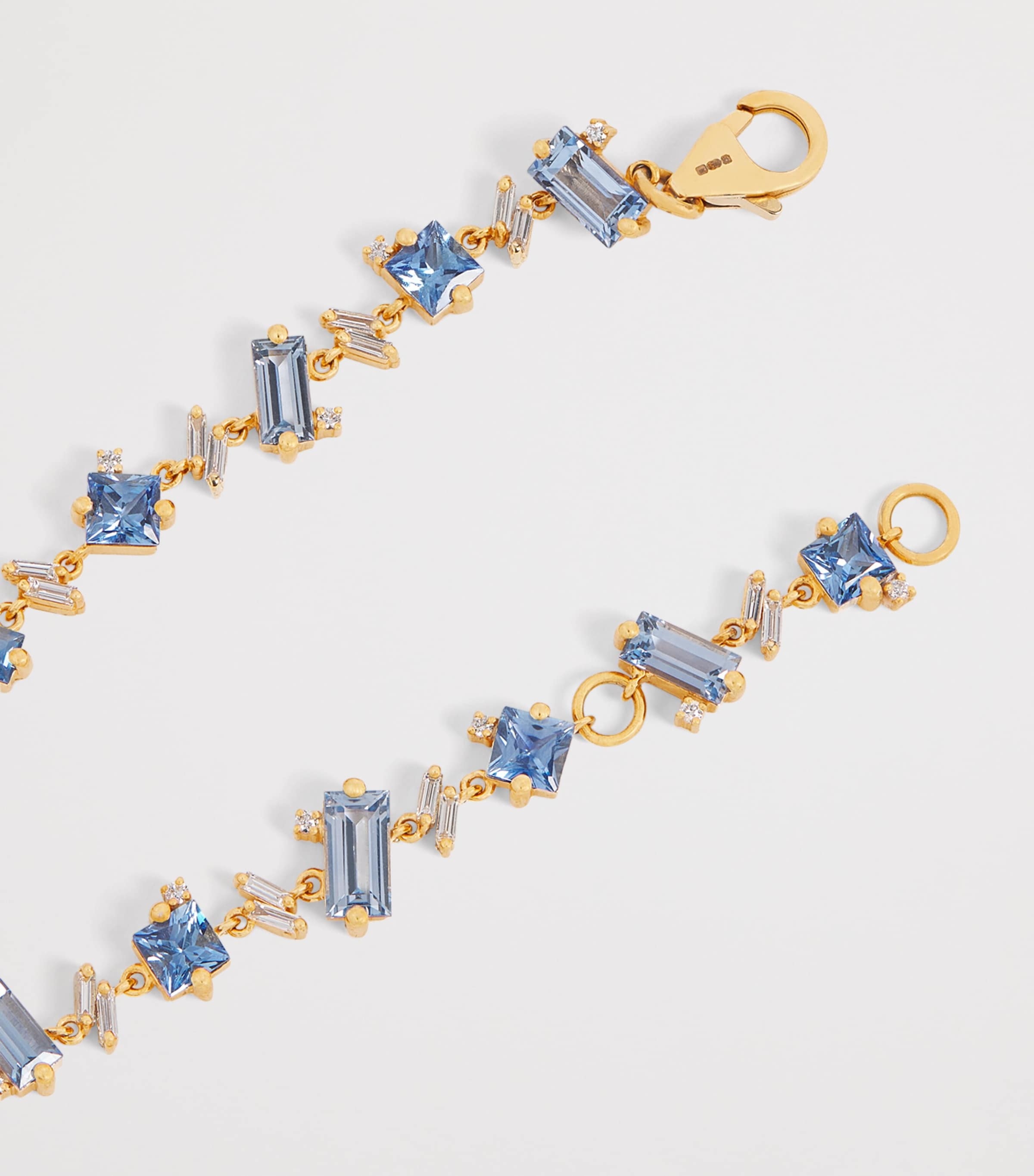 Suzanne Kalan Yellow Gold, Diamond and Blue Sapphire One of a Kind Bracelet Yg/bs Image 5