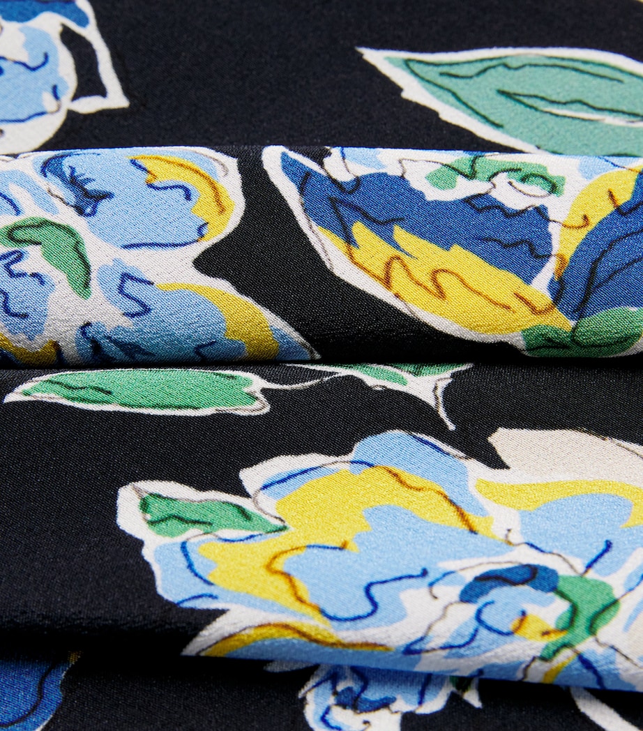 Silk Evie Midi Dress KIMMIE FLORAL NAVY Image 5