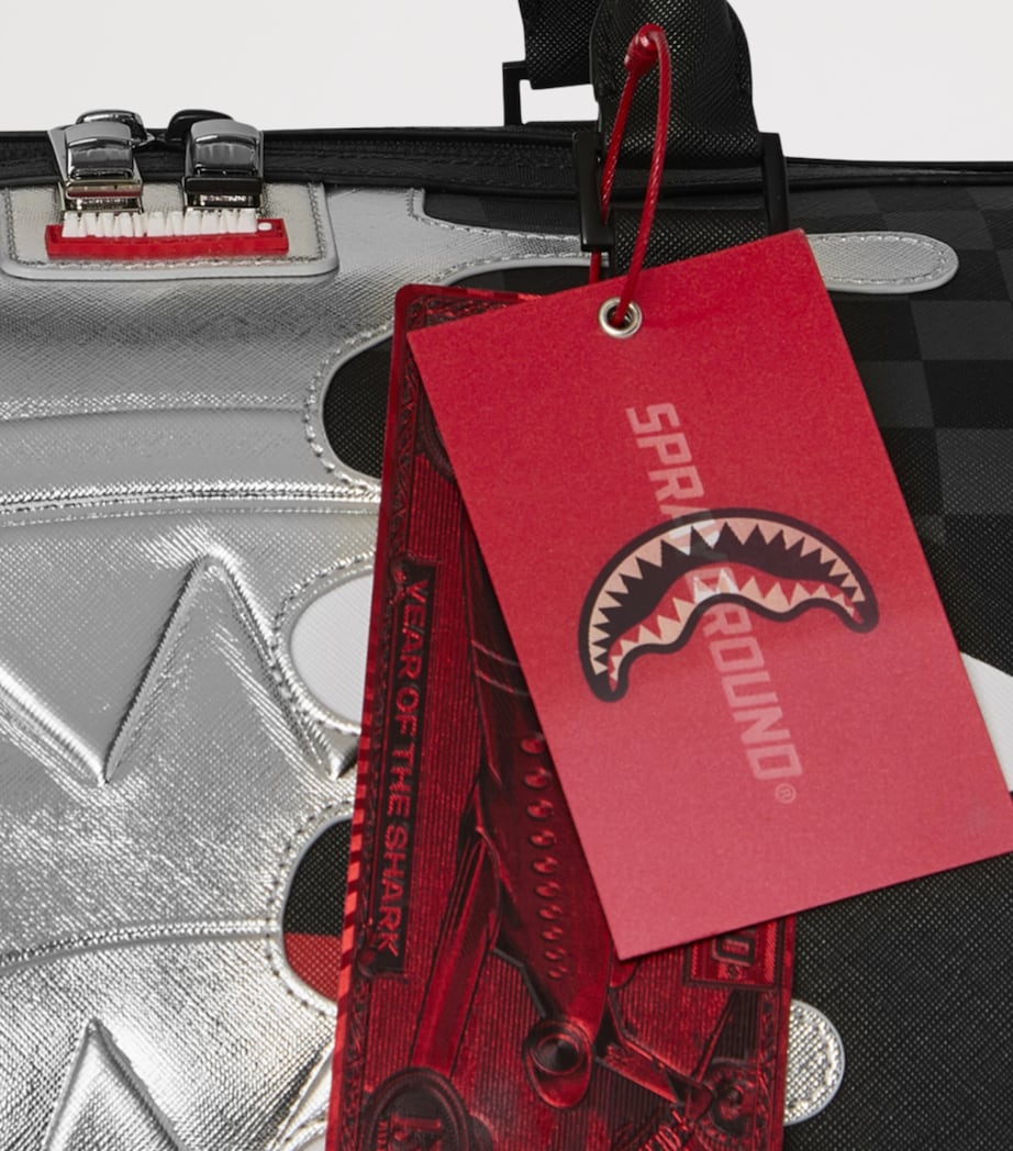 Sprayground Silver Side Drip Duffle Bag Silver Side Drip Image 9