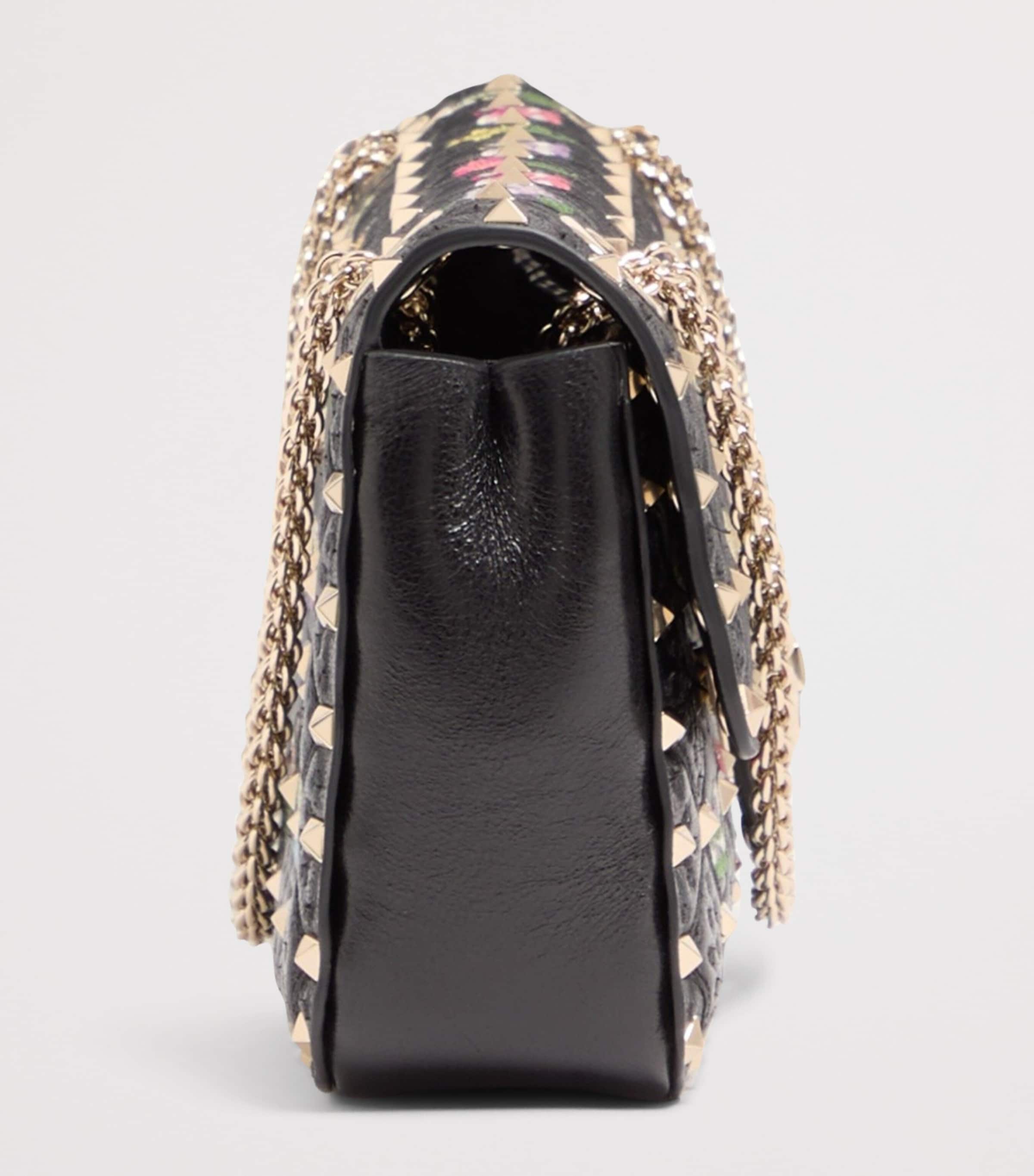 Valentino Garavani Medium Embroidered Rockstud Spike Shoulder Bag Image 3
