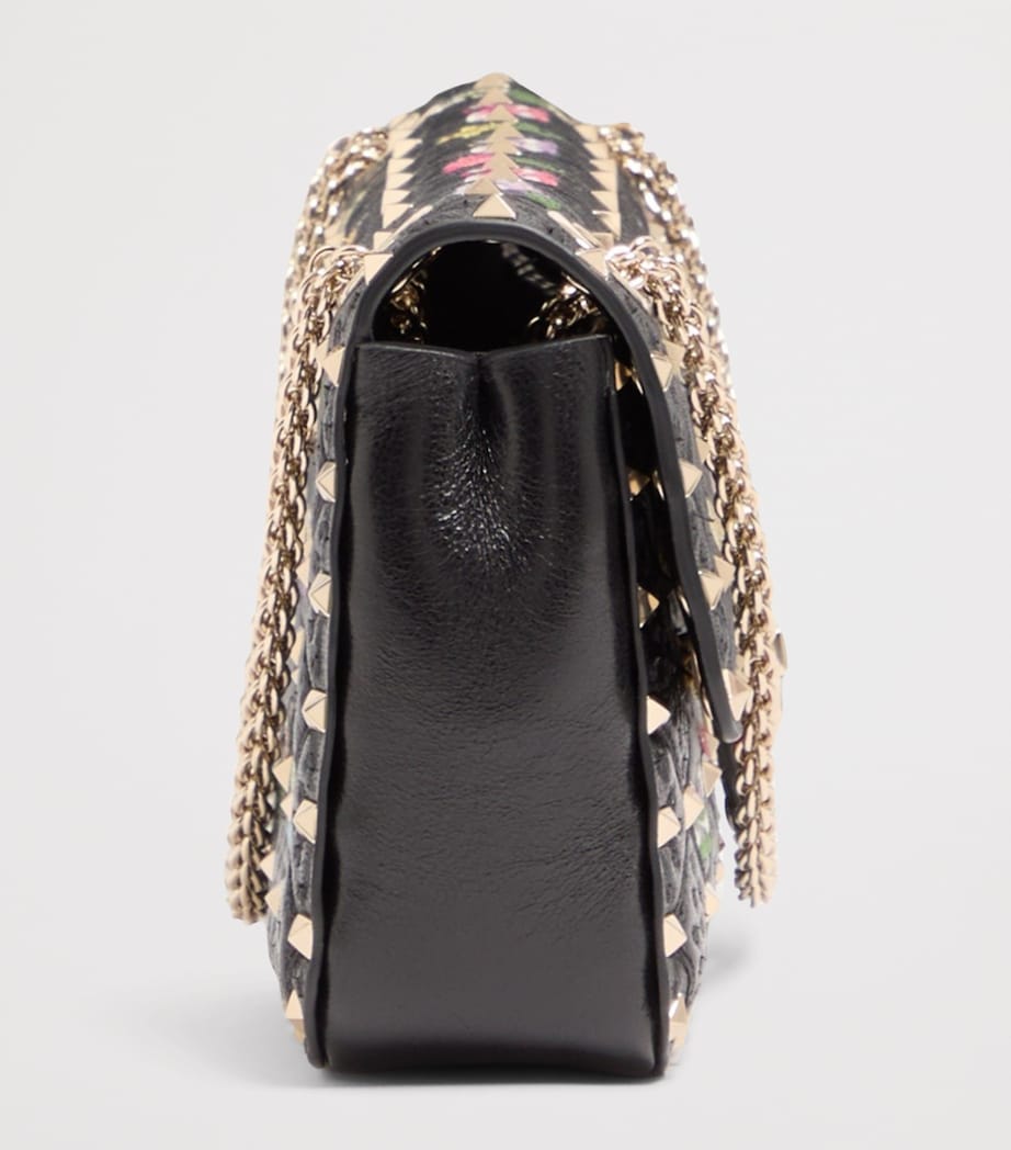 Valentino Garavani Medium Embroidered Rockstud Spike Shoulder Bag Image 3
