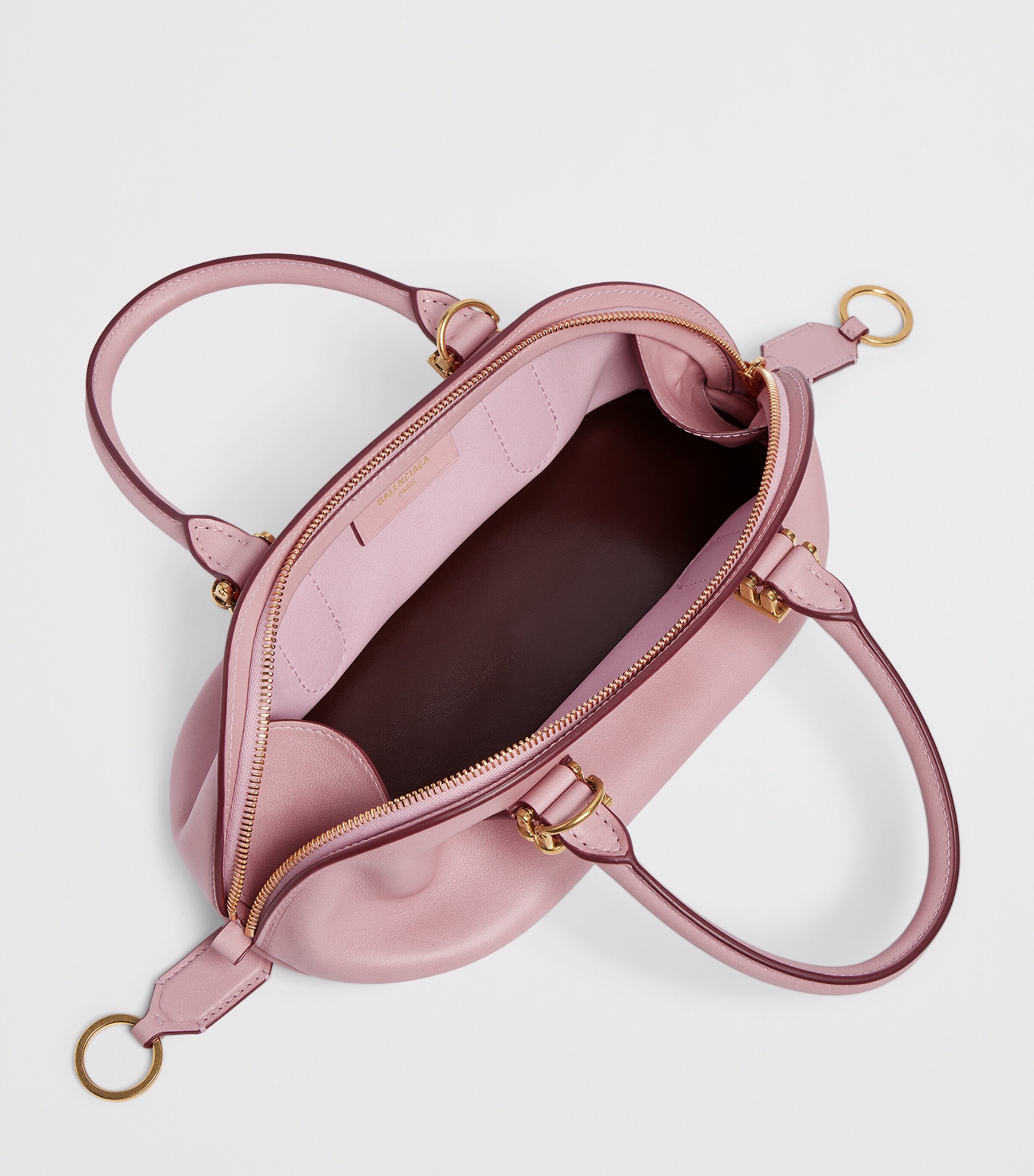 Balenciaga Mini Leather Bolero Bowling Bag Image 8