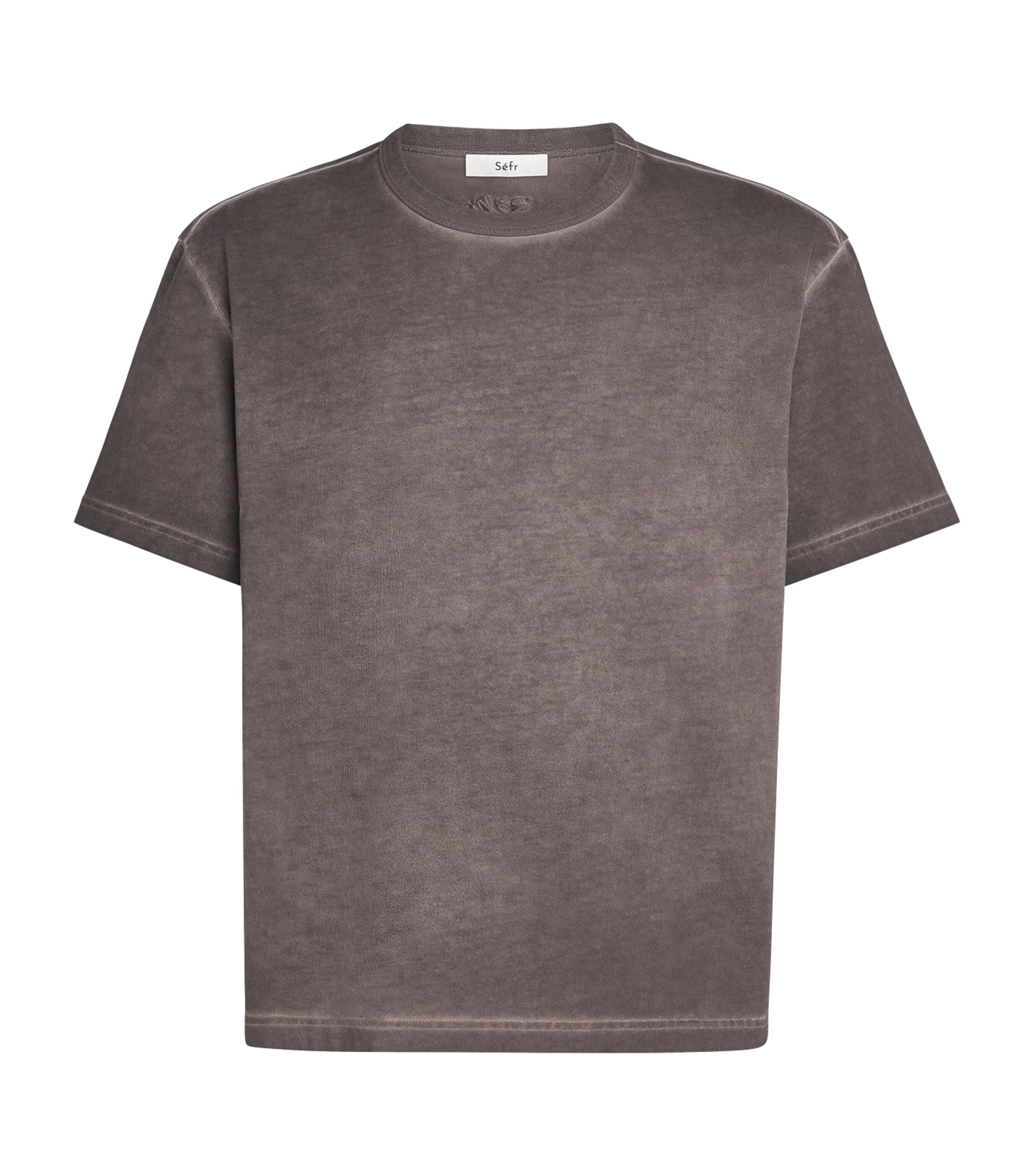 Séfr Mens Cotton Mauro T-Shirt Grease Image 1