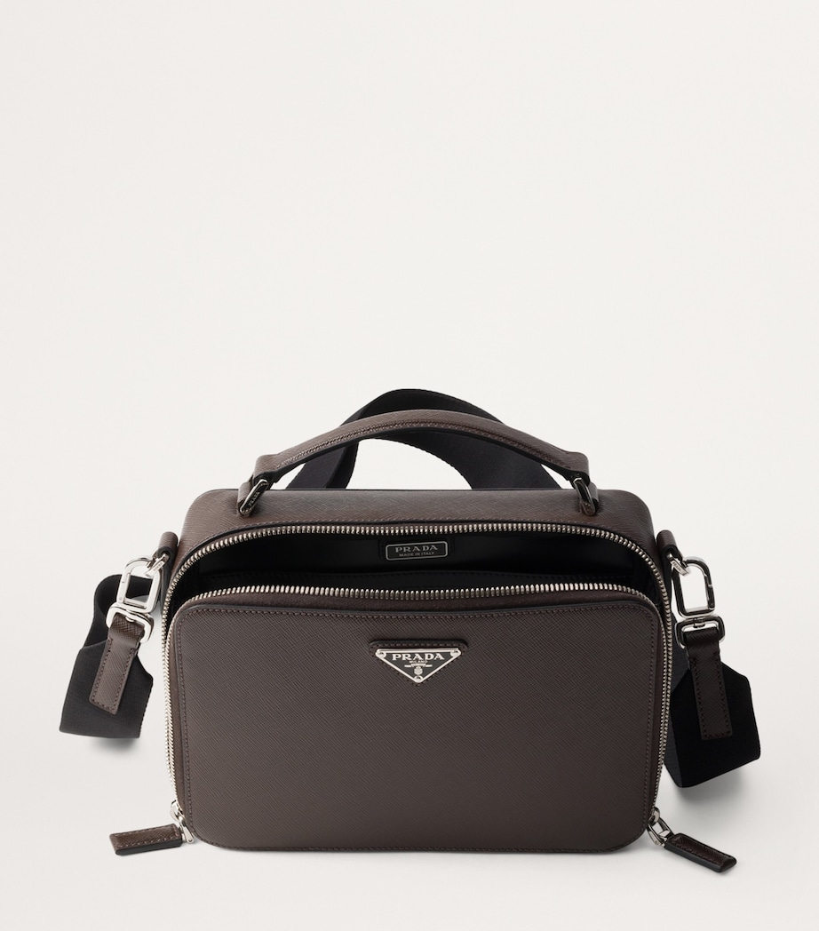 Prada Medium Saffiano Leather Brique Top-Handle Bag Image 4