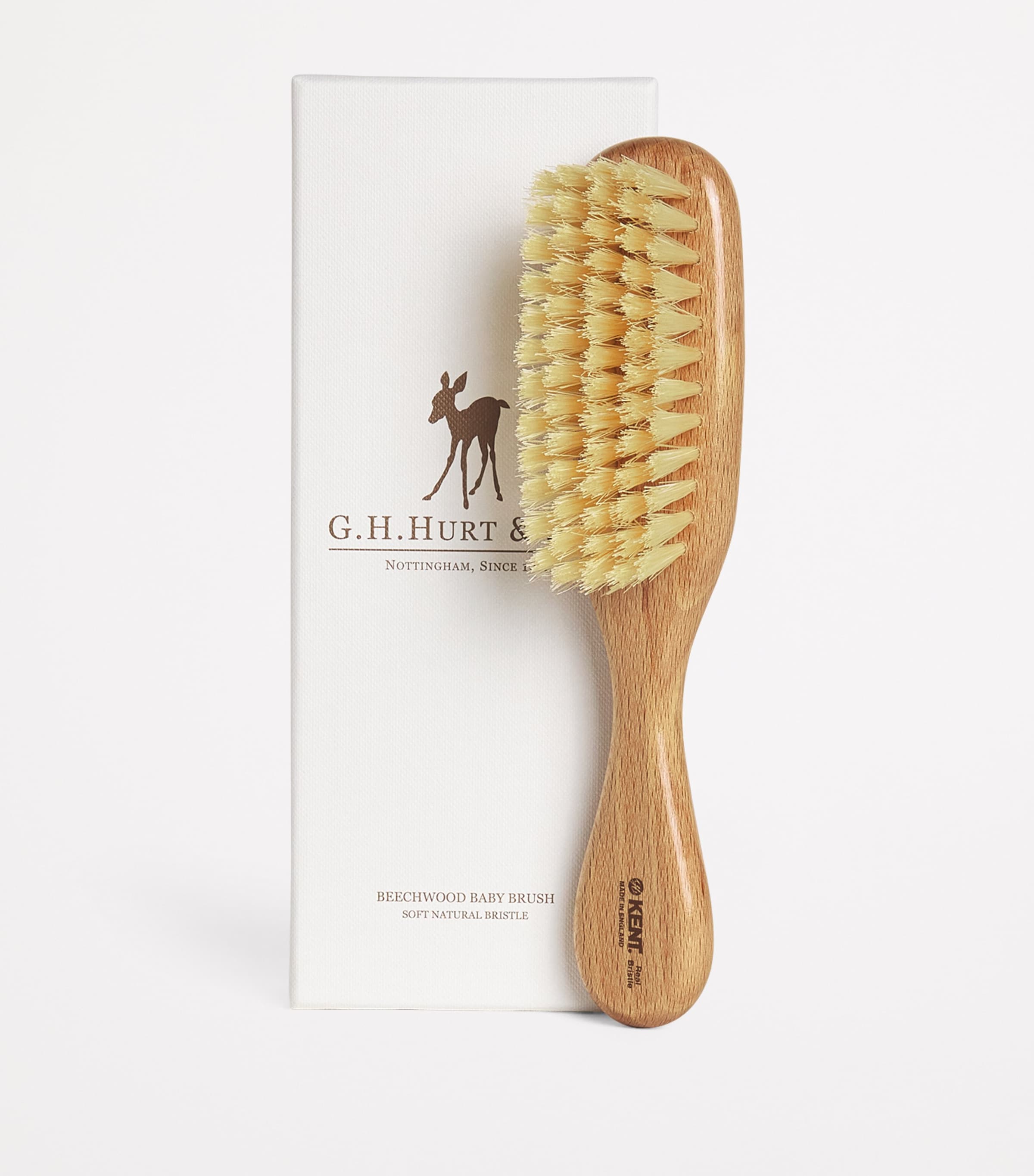 G.H. Hurt&Son Kids Beechwood Baby Hairbrush Beech Wood Image 2